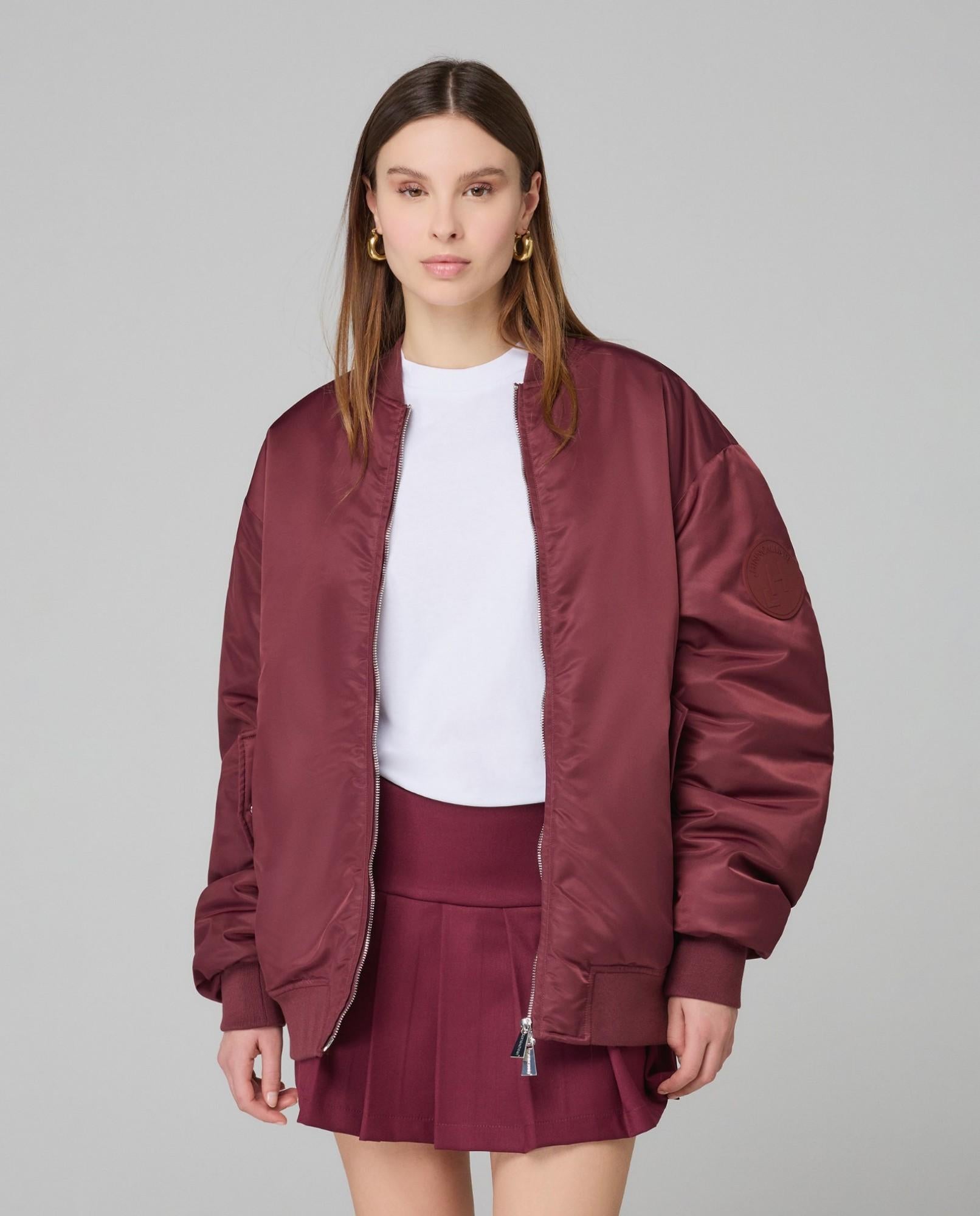 BOMBER DONNA OVERSIZE BORDEAUX HINNOMINATE HMABW01920 BORDEAUX HINNOMINATE