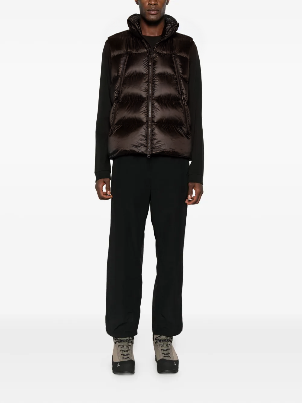 GIUBBINO UOMO SMANICATO IN PIUMA MARRONE COFFIE OUTHERE 4640-506A032 COFFIE OUTHERE