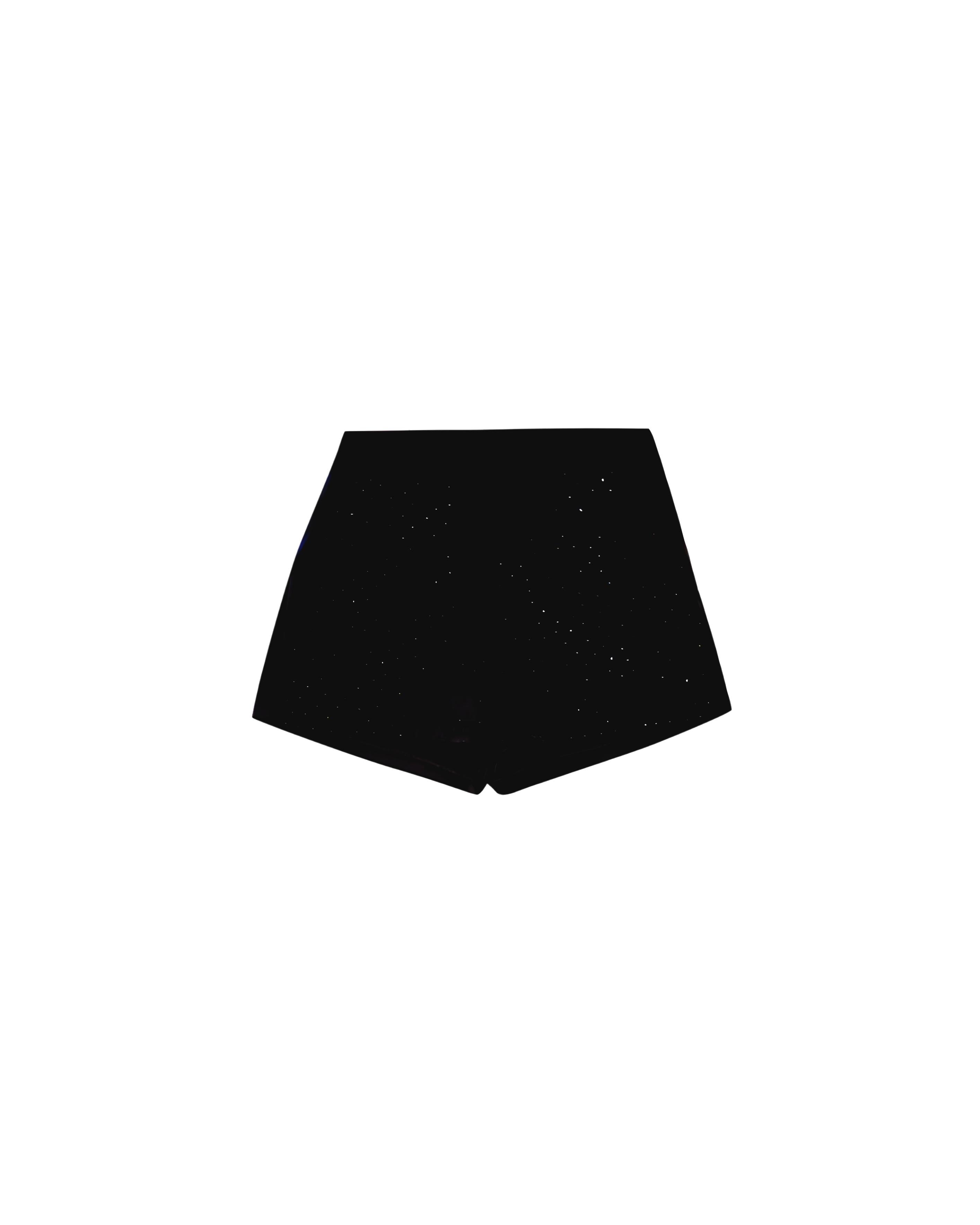 SHORTS DONNA IN RASO CON STRASS APPLICATI NERO JIJIL SH438 NERO JIJIL