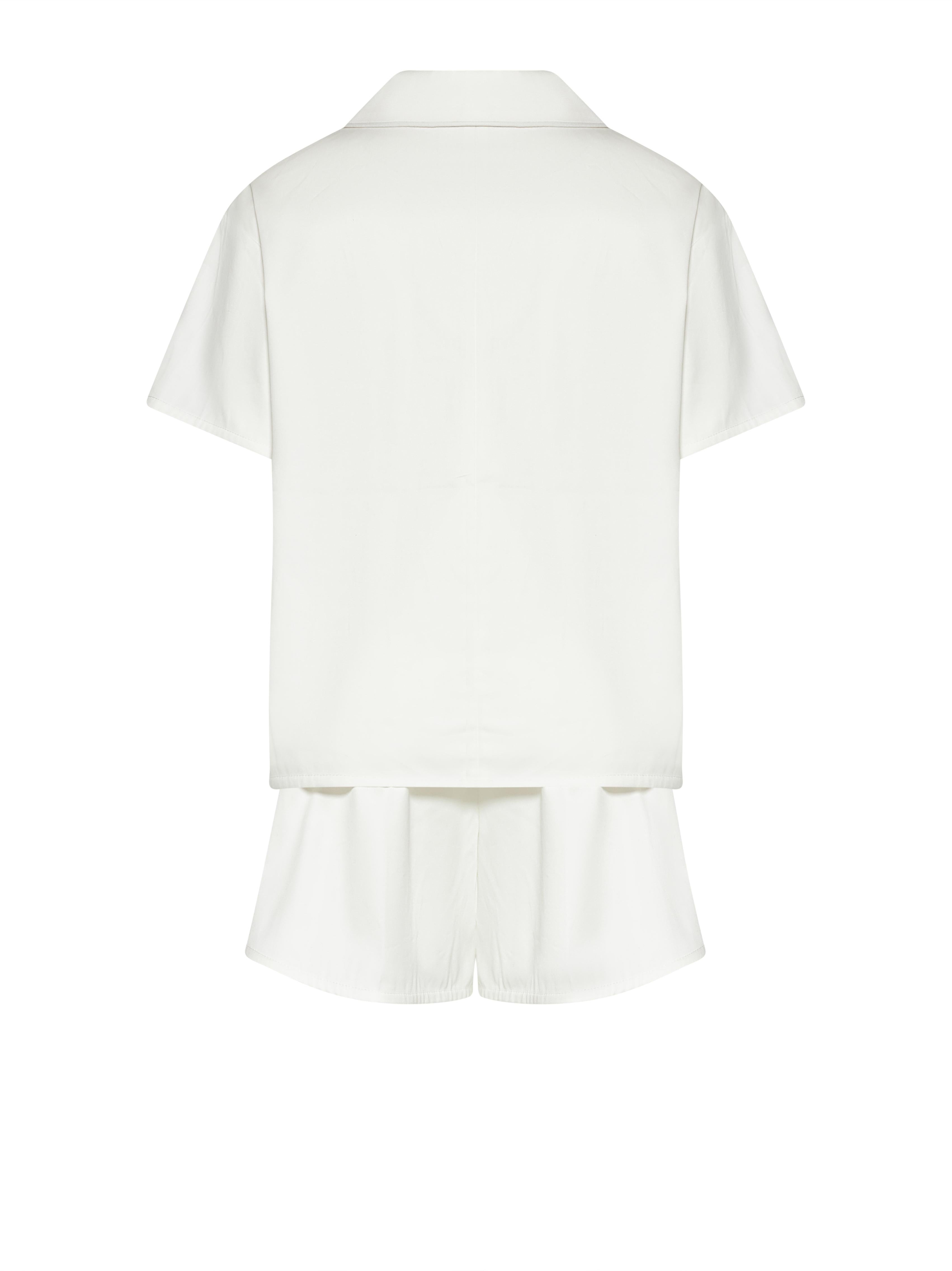 SET CAMICIA E BERMUDA RGP26126CE WHITE JOHN RICHMOND JUNIOR