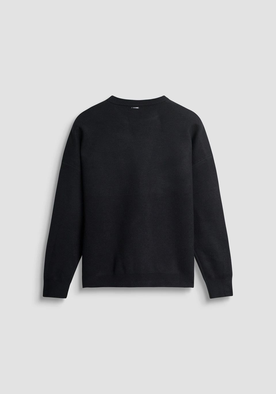 PULL GIROCOLLO UOMO RELAXED FIT IN VISCOSA NERO ANTONY MORATO MMSW01544-YA500082 NERO ANTONY MORATO