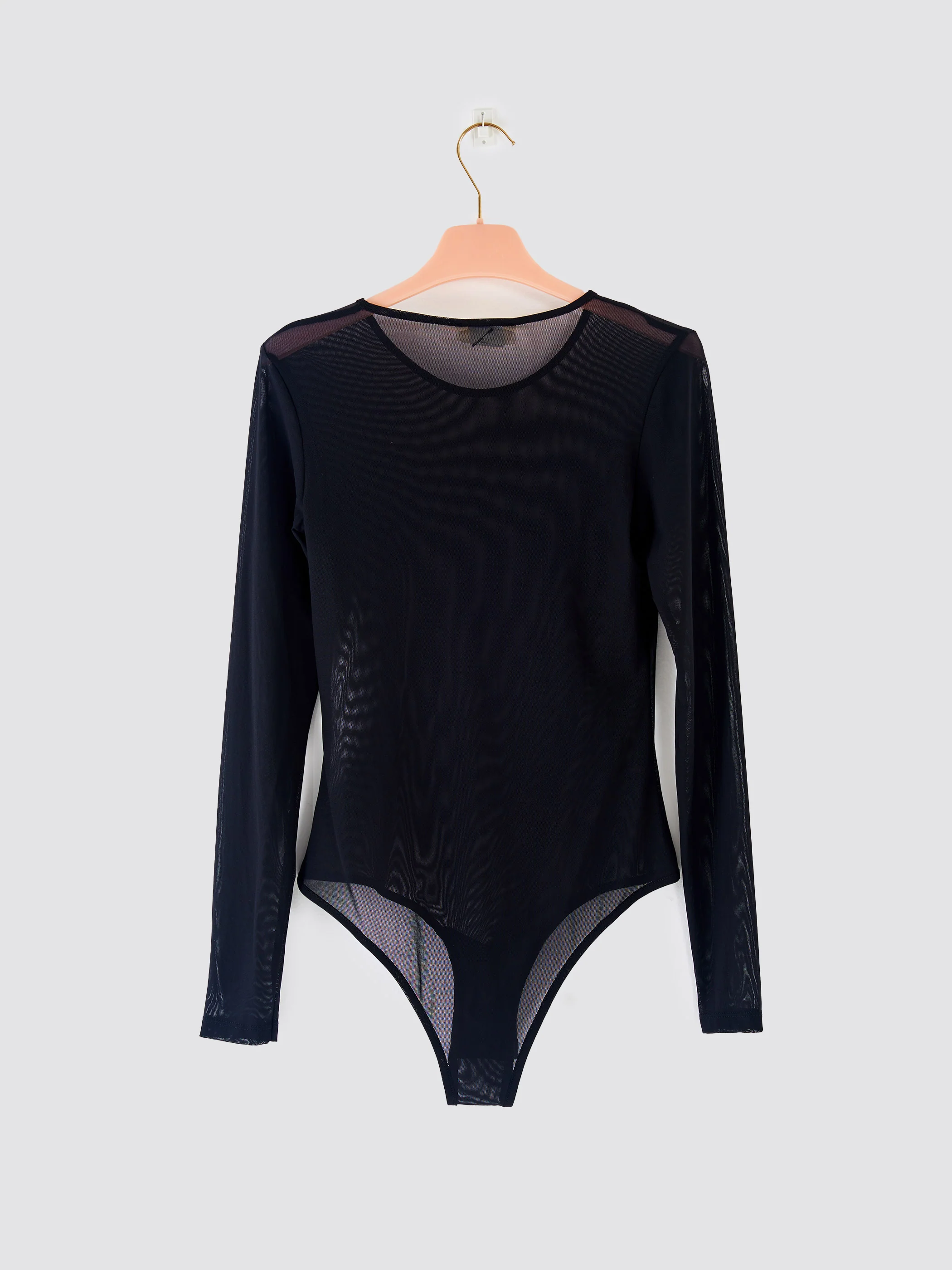 body donna in tulle manica lunga nero vicolo UF0014 NERO VICOLO