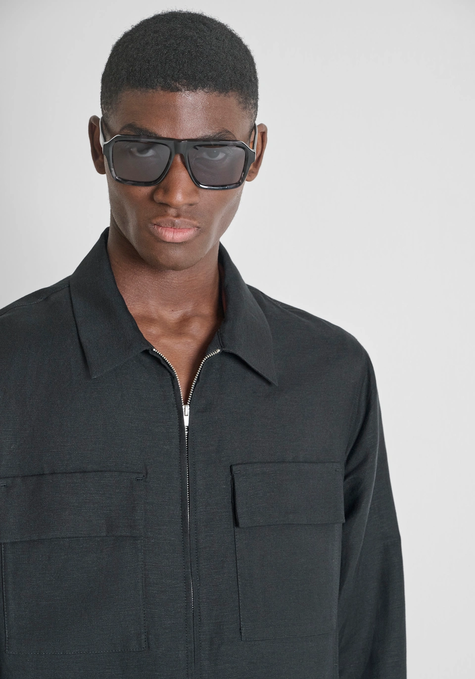 CAMICIA UOMO BREMA RELAXED FIT NERO ANTONY MORATO MMSL00795 NERO ANTONY MORATO