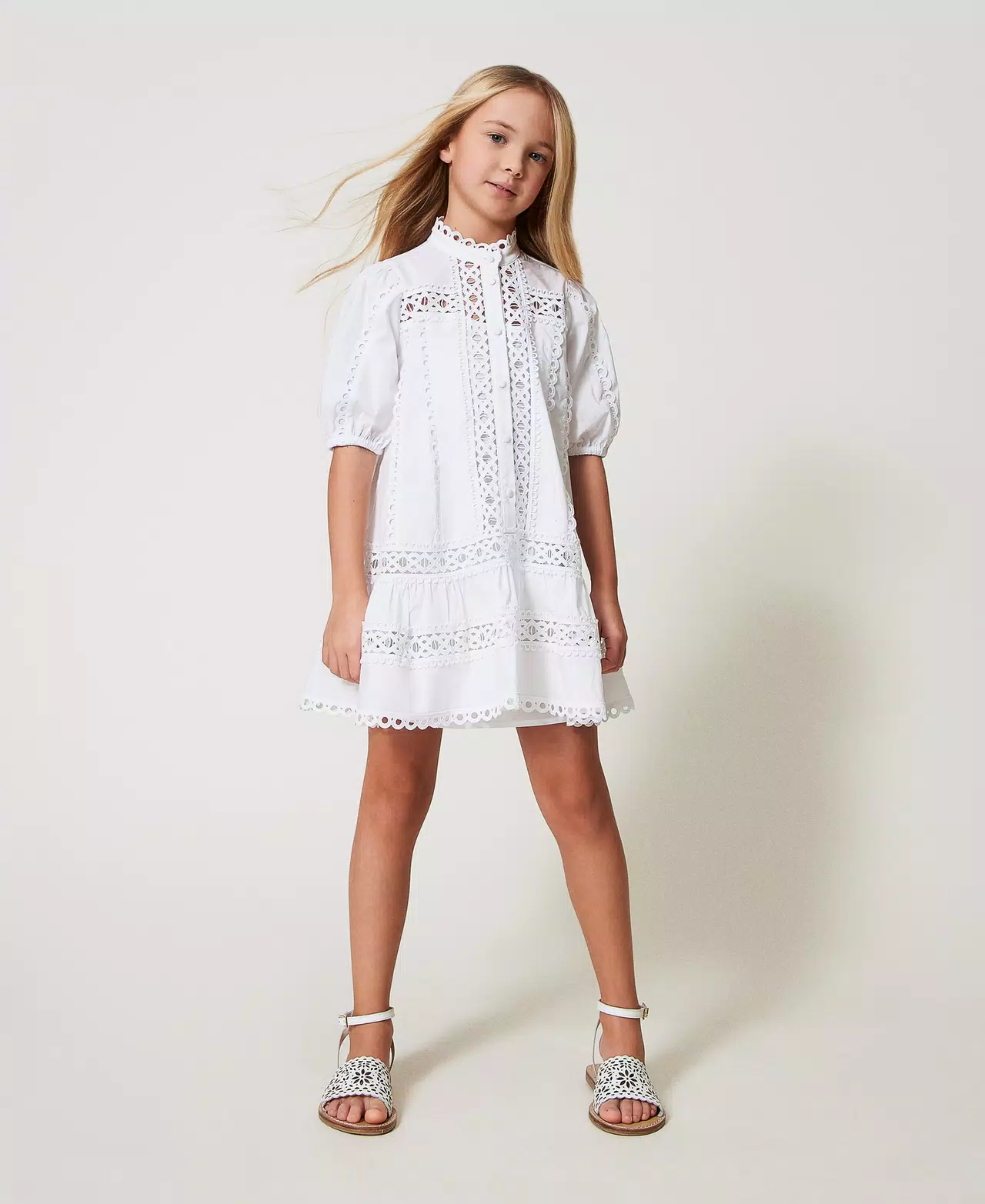 TWINSET KIDS 25GJ2410BIANCO