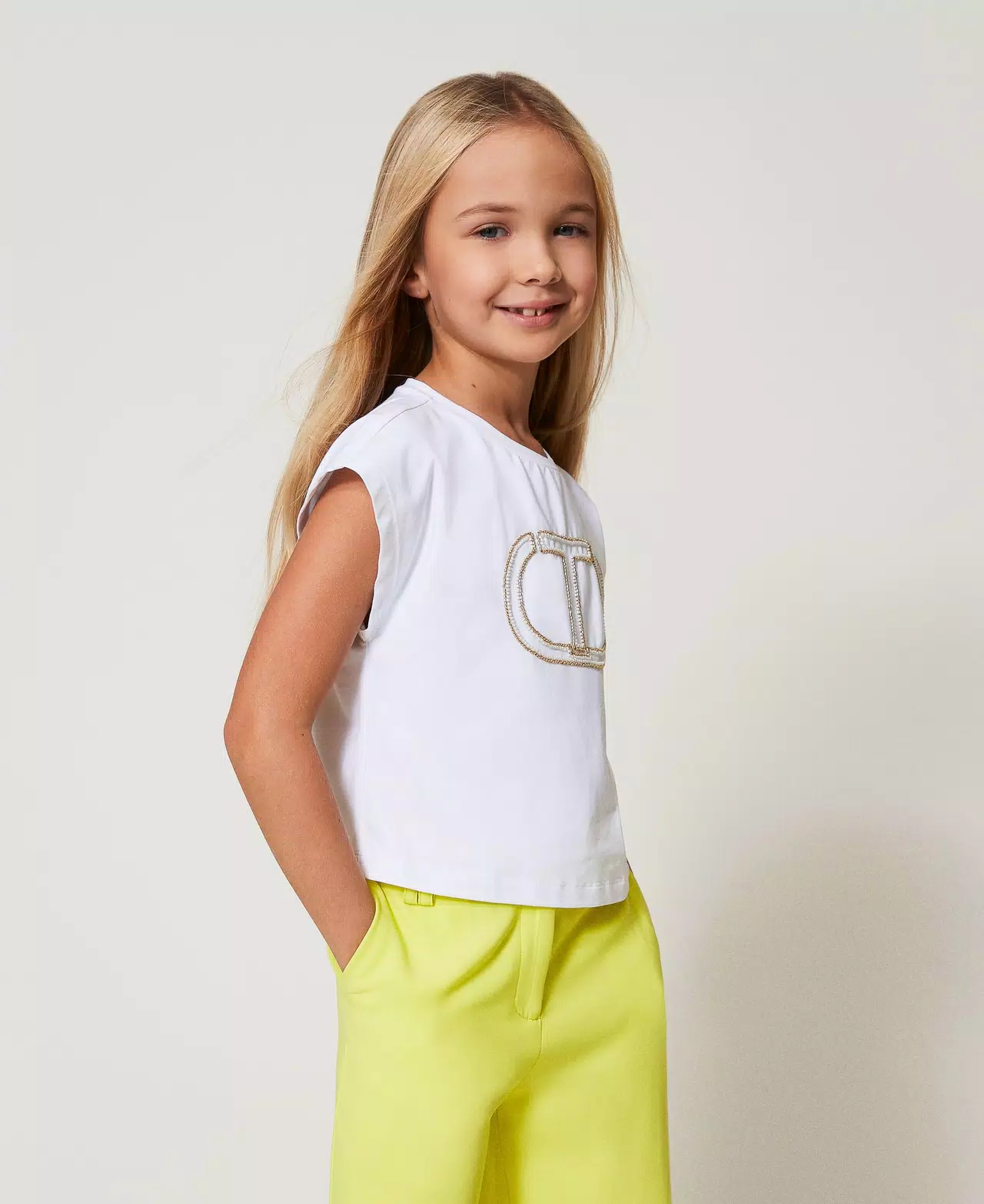 TWINSET KIDS 251GJ2QR1BIANCO