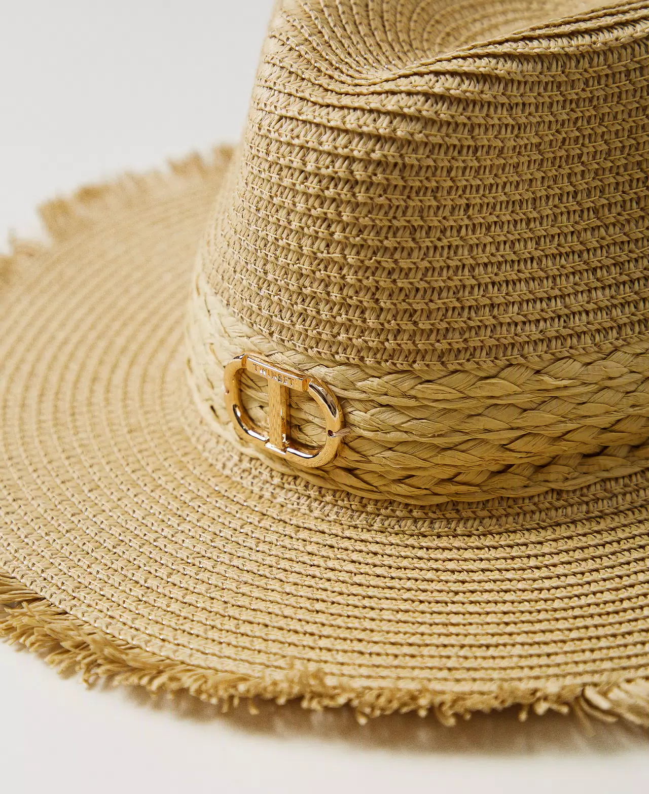 Cappello a tesa larga sfrangiato 251GJ5020 PAGLIA TWINSET KIDS