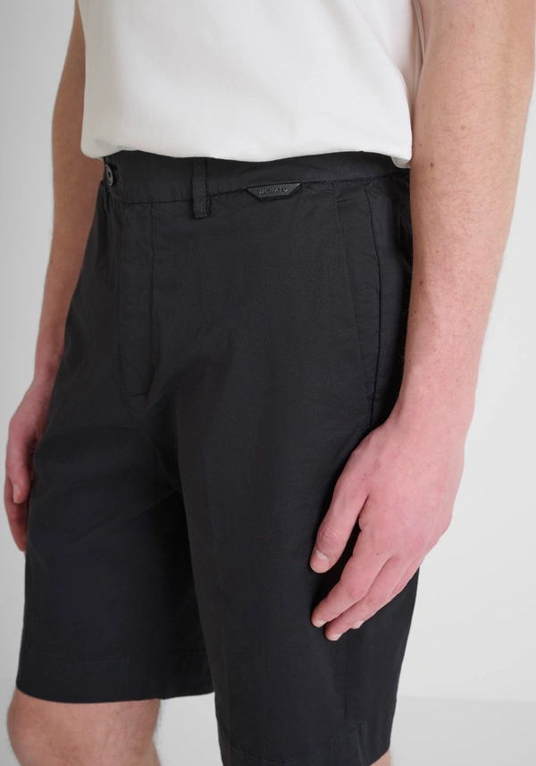 SHORTS SLIM FIT "MARK" IN MISTO COTONE ELASTICO MMSH00202 NERO ANTONY MORATO