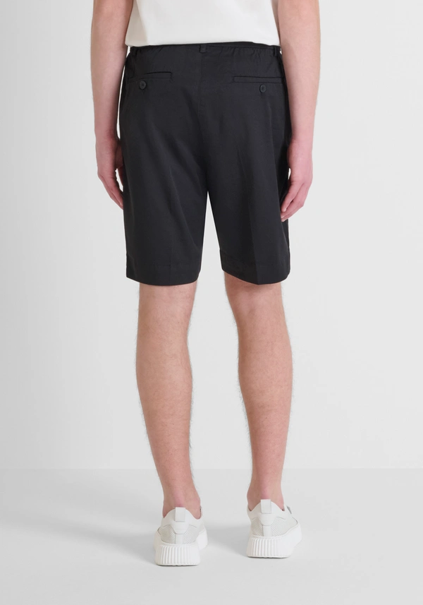 SHORTS SLIM FIT "MARK" IN MISTO COTONE ELASTICO MMSH00202 NERO ANTONY MORATO