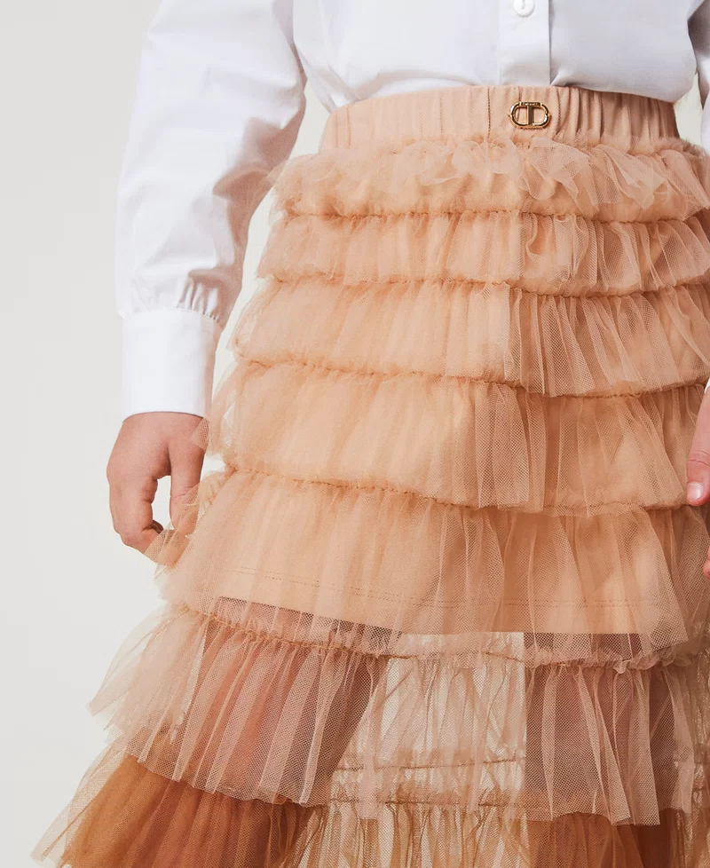 Gonna lunga in tulle 251GJ2QS1 CANAPA TWINSET KIDS