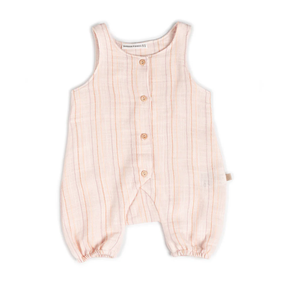 PAGLIACCETTO NEONATA FANTASIA RIGHE ROSA BAMBOOM 1124TE PINK STRIPE BAMBOOM