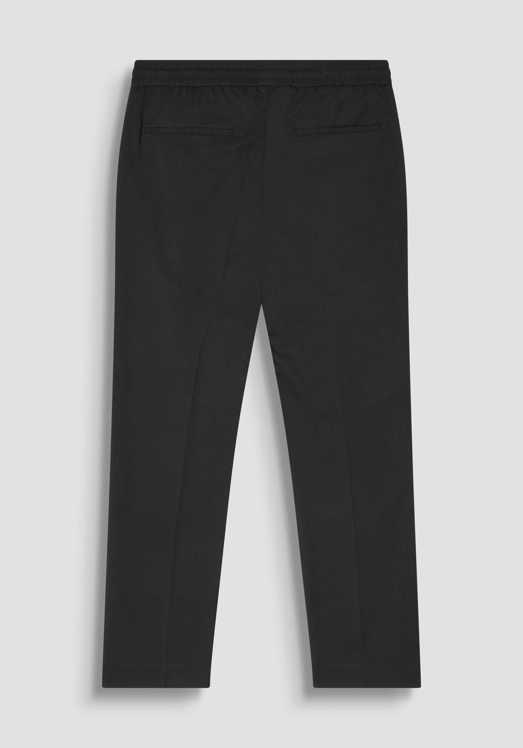 PANTALONE UOMO NEIL REGULAR FIT IN STRETCH VISCOSE NERO ANTONY MORATO MMTR00748-FA600260 NERO ANTONY MORATO
