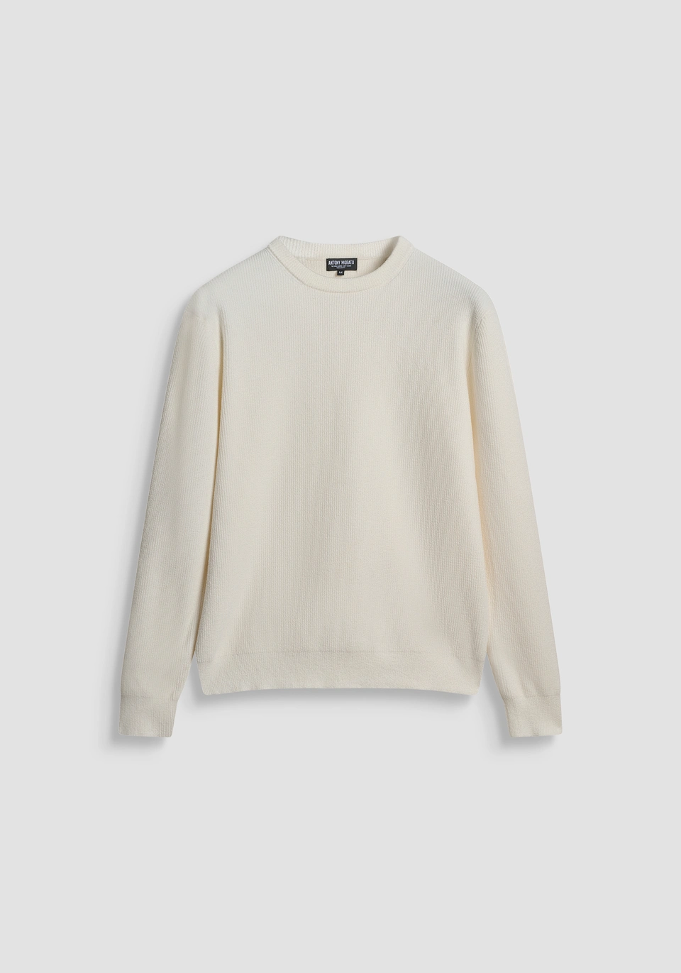 PULL UOMO REGULAR FIT IN TECHNO SUPER SOFT YARN MMSW01558-YA500096 CREMA ANTONY MORATO