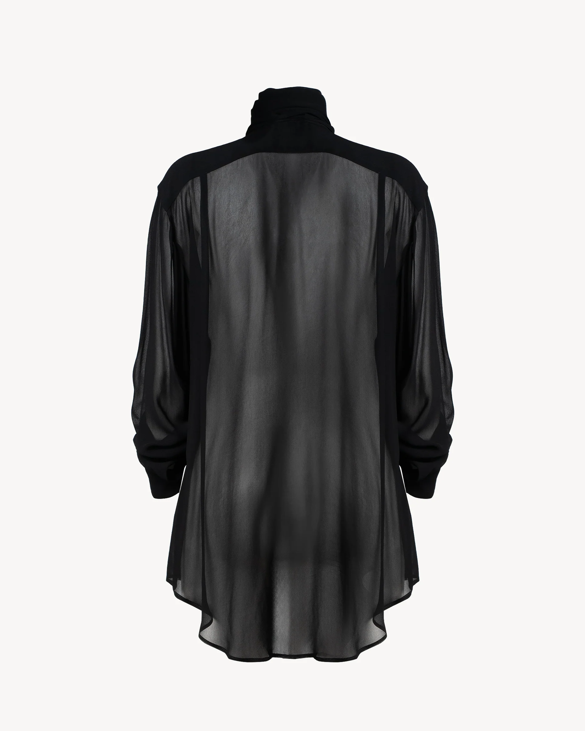 CAMICIA DONNA IN GEORGETTE NERO NINEMINUTES 26FWNCA-0009 BLACK NINEMINUTES