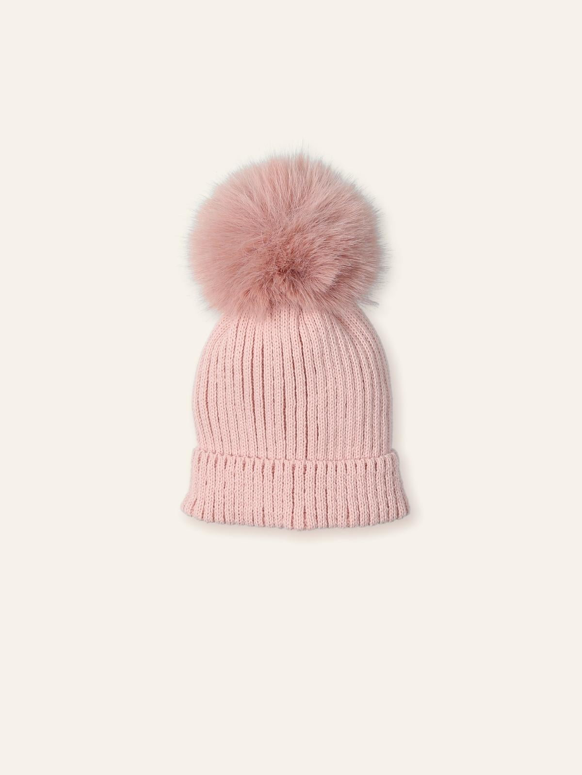 CAPPELLO NEONATA CON PON PON REMOVIBILE VINTAGE MAC ILUSION GB59 VINTAGE MAC ILUSION KIDS