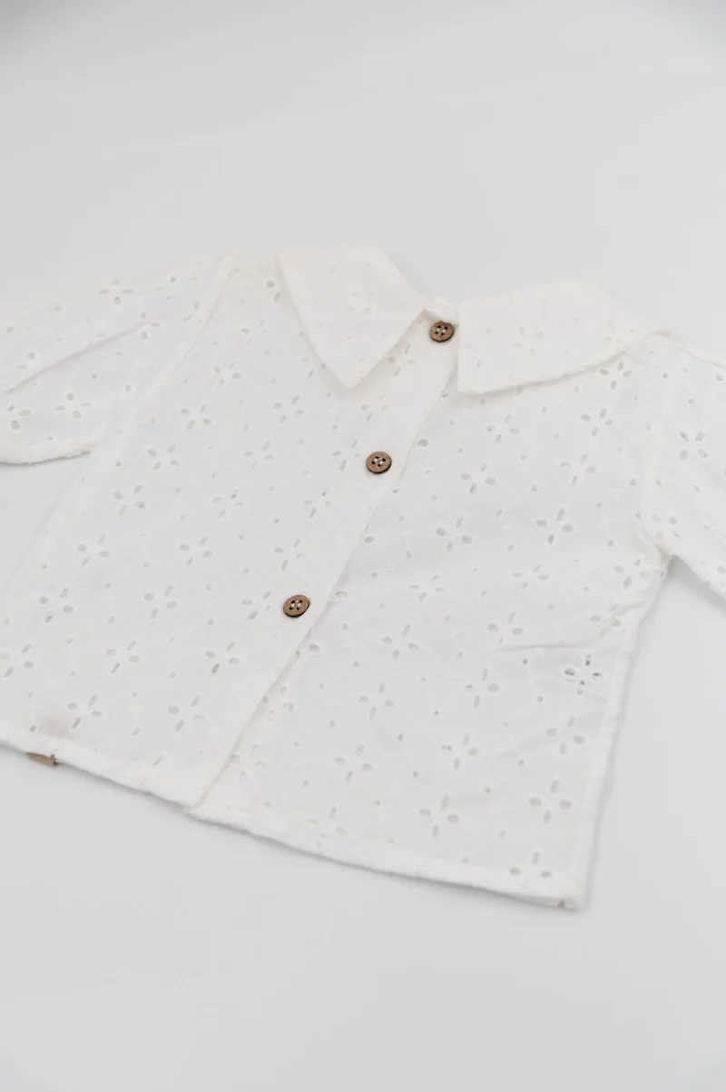 Camicia bimba 823 OFFWHITE BAMBOOM