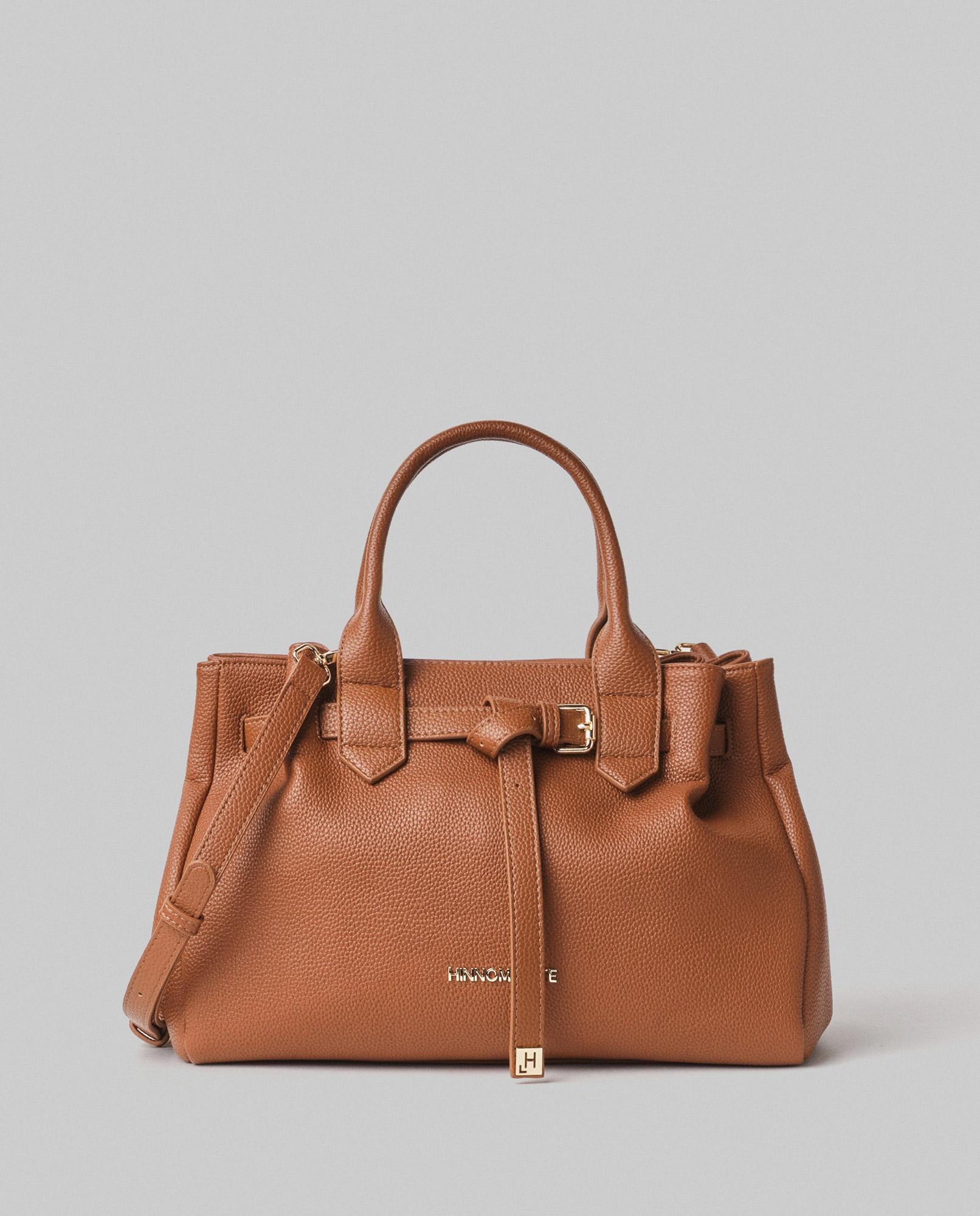 Borsa DONNA MEDIA In Ecopelle Con Placchetta In Metallo HINNOMINATE HMACW00124 CUOIO HINNOMINATE