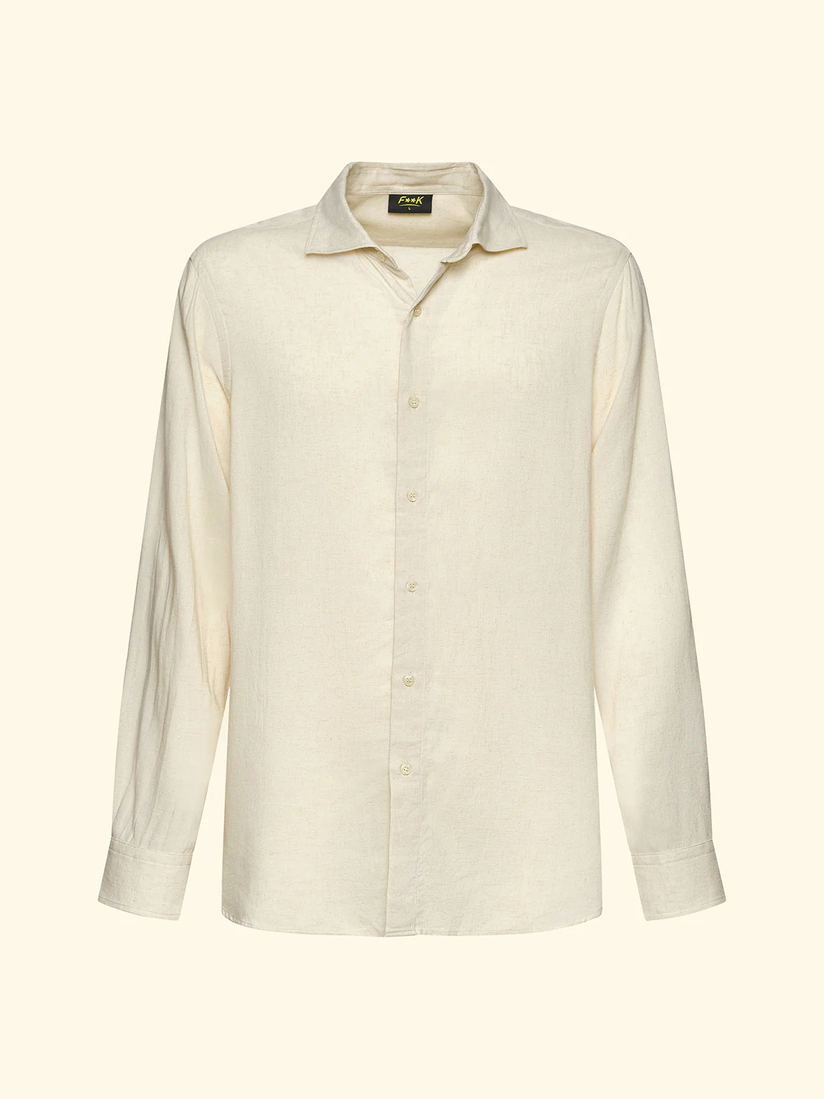 CAMICIA UOMO IN MISTO LINO BEIGE F**K FK26-SM7000BG BEIGE F**K