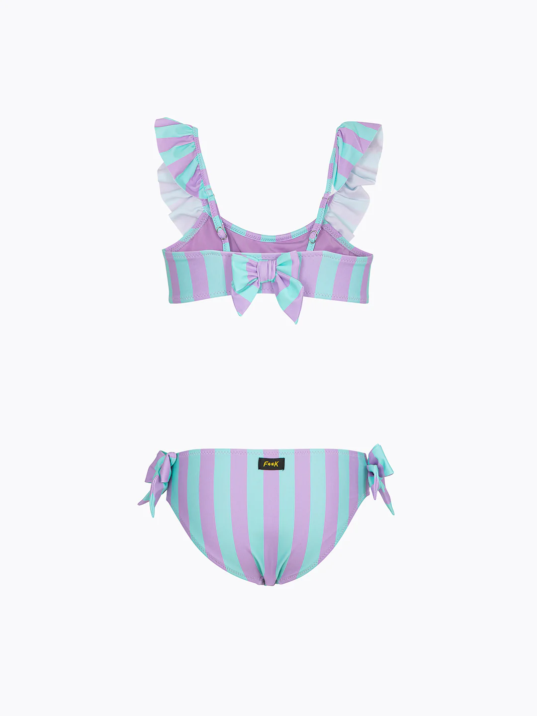 bikini bambina top fisso e slip fisso fantasia f**k FJ26-SG0724X82 UNICA F**K KIDS