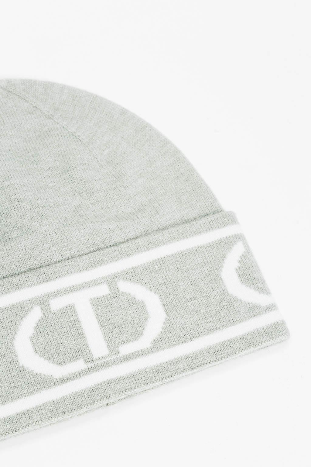 Berretto con effetto jacquard
