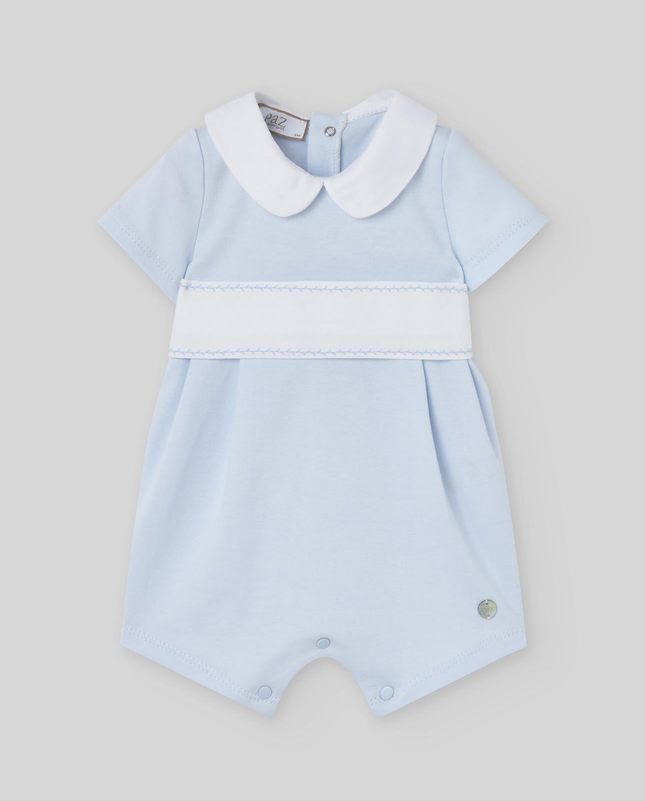 TUTINA CORTA NEONATO AZZURRO PAZ RODRIGUEZ 005-193399 AZZURRO PAZ RODRIGUEZ