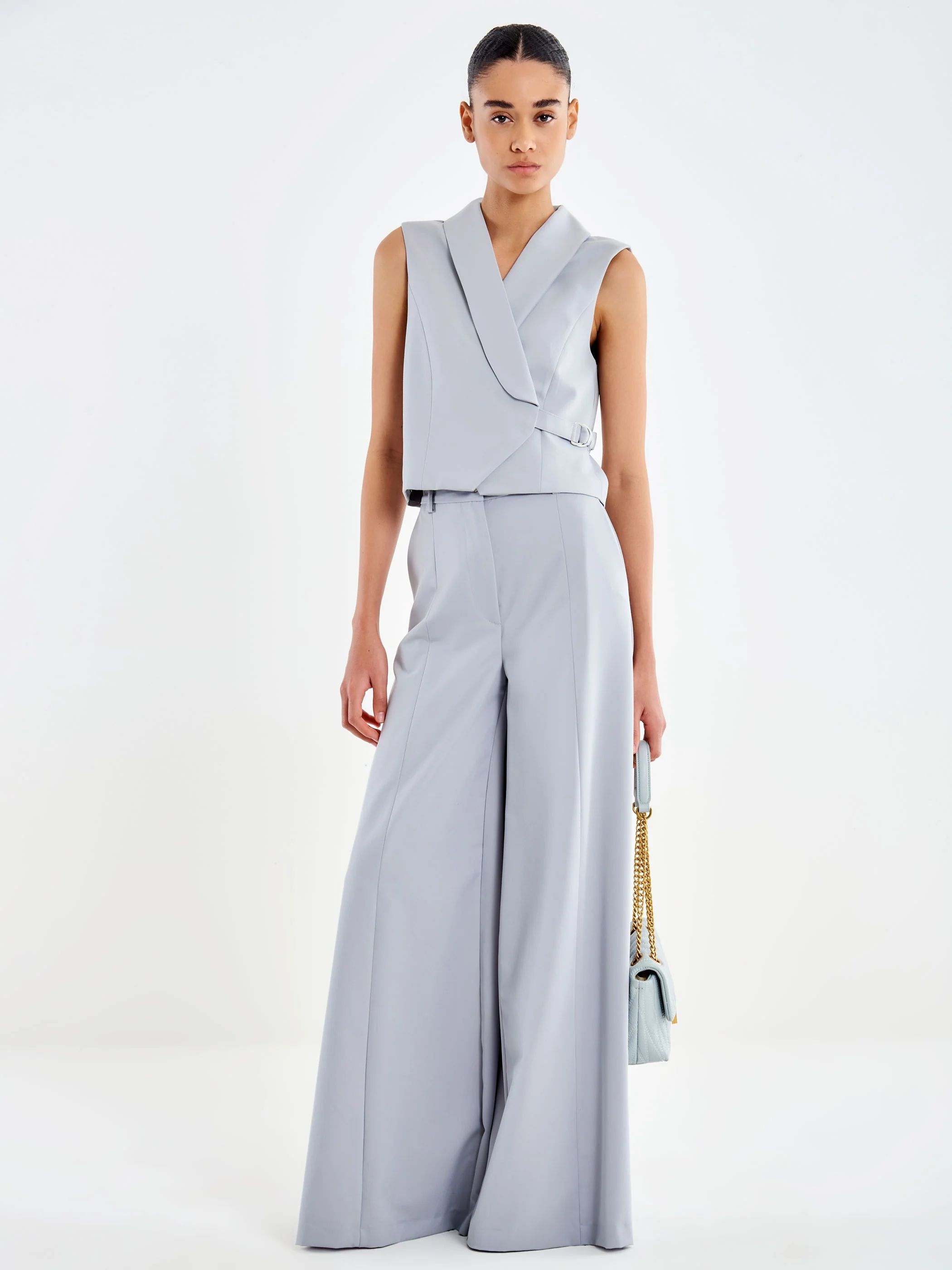 Pantalone DONNA Palazzo Grigio VICOLO TAB0130 GRIGIO FUME VICOLO