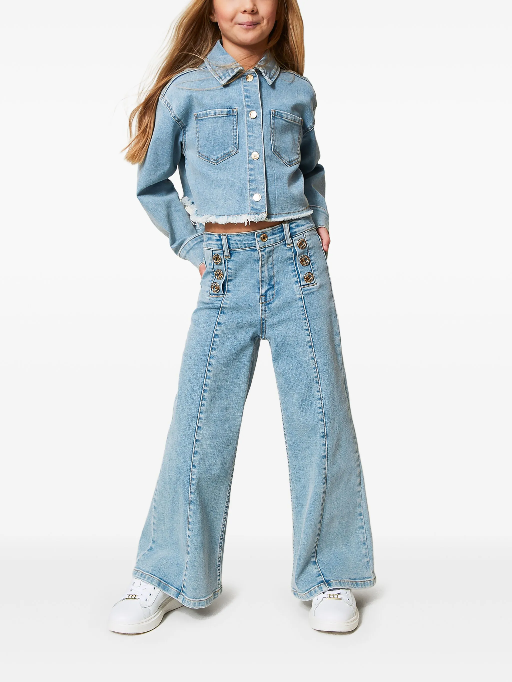 TWINSET KIDS 251GJ2541DENIM CHIARO
