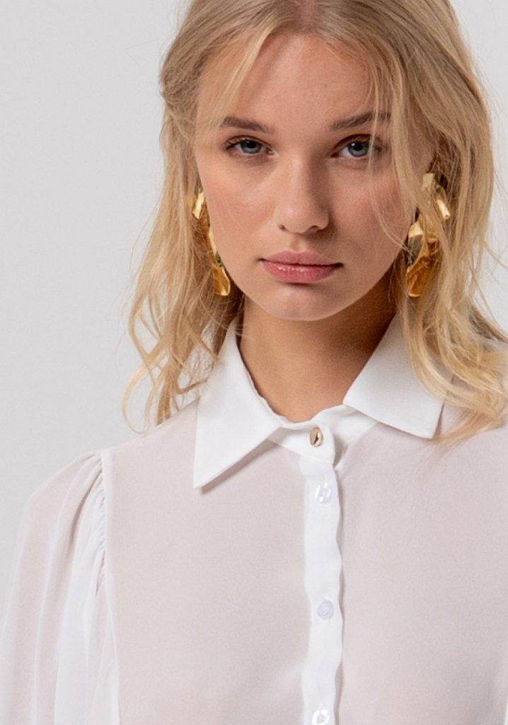 CAMICIA DONNA CON MANICA AMPIA BIANCO FRACOMINA FR26ST6026W41201 WHITE FRACOMINA