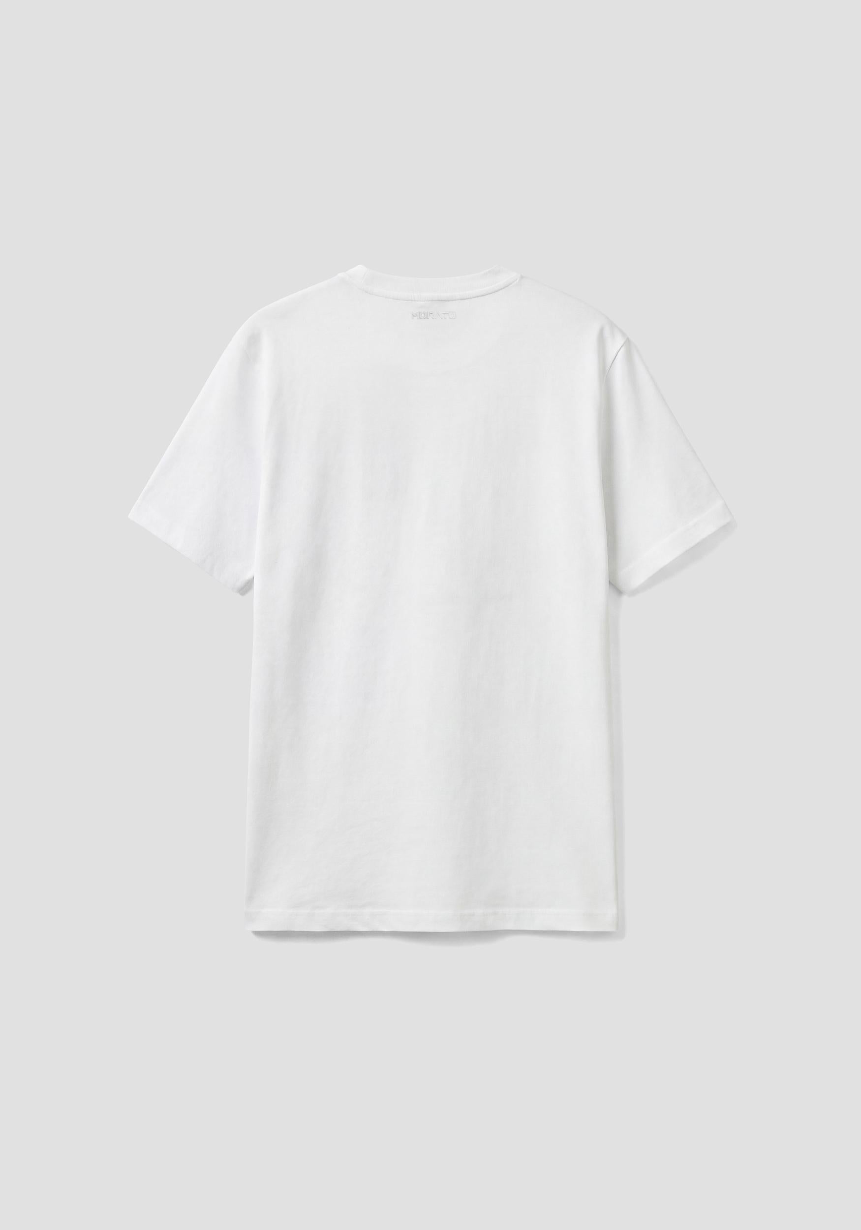 T-SHIRT UOMO REGULAR FIT IN COTONE CON STAMPA CREMA ANTONY MORATO MMKS02635 FA100240 CREMA ANTONY MORATO