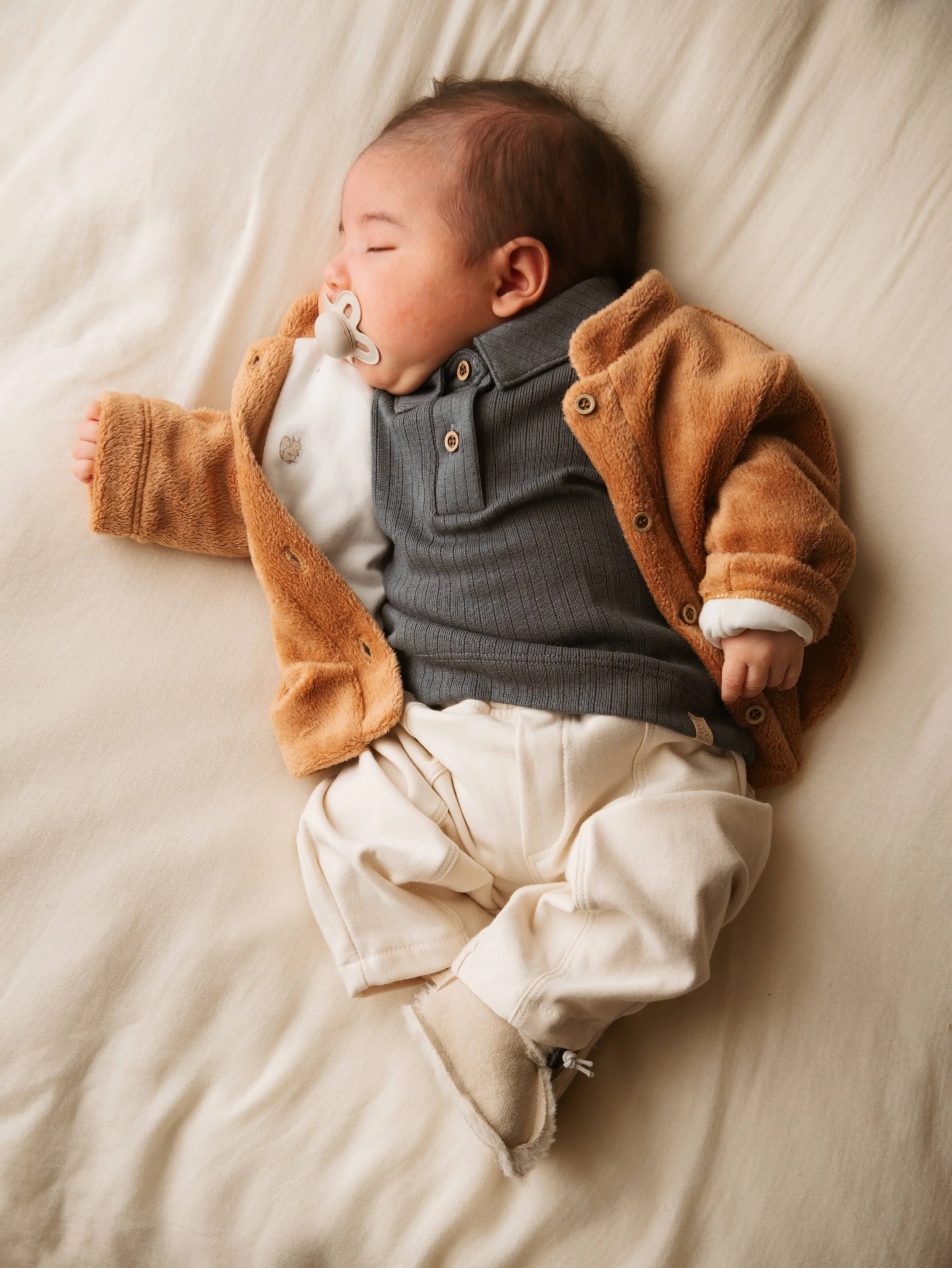 PANTS BAMBINO A PALLONCINO warm white bamboom 1026 WARM WHITE BAMBOOM