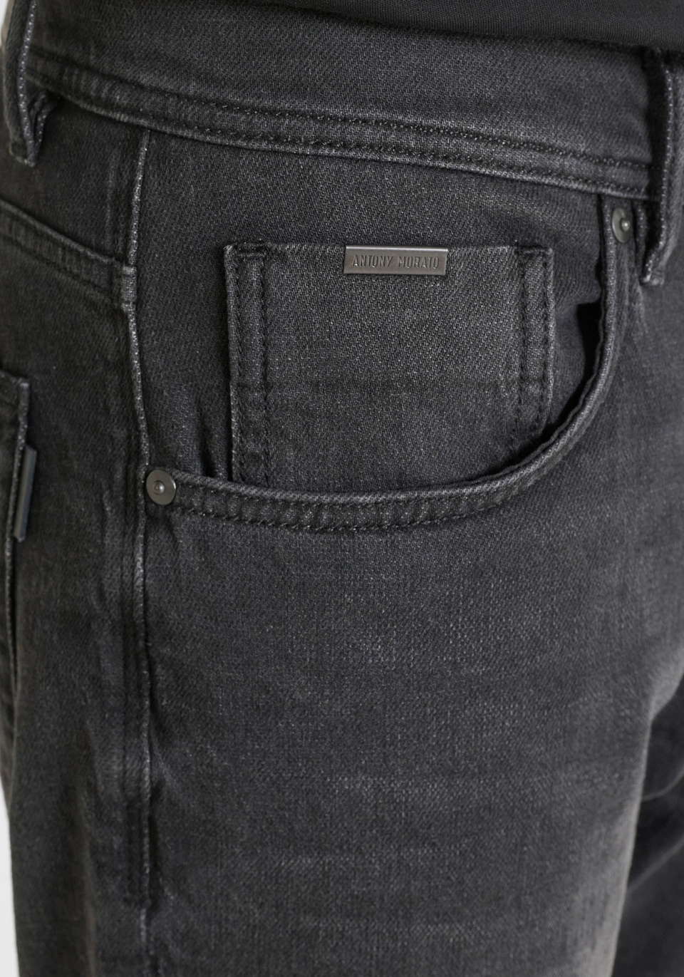 JEANS argon UOMO IN NERO DENIM ANTONY MORATO MMDT00264-FA750627 DENIM NERO ANTONY MORATO