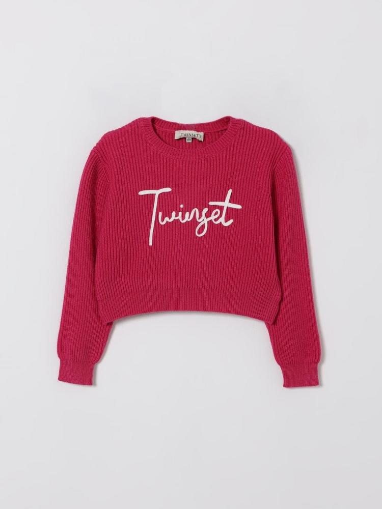 MAGLIONCINO BAMBINA CON LOGO IN LANA CANDY ROSE TWINSET 252GB3040 CANDY ROSE TWINSET KIDS