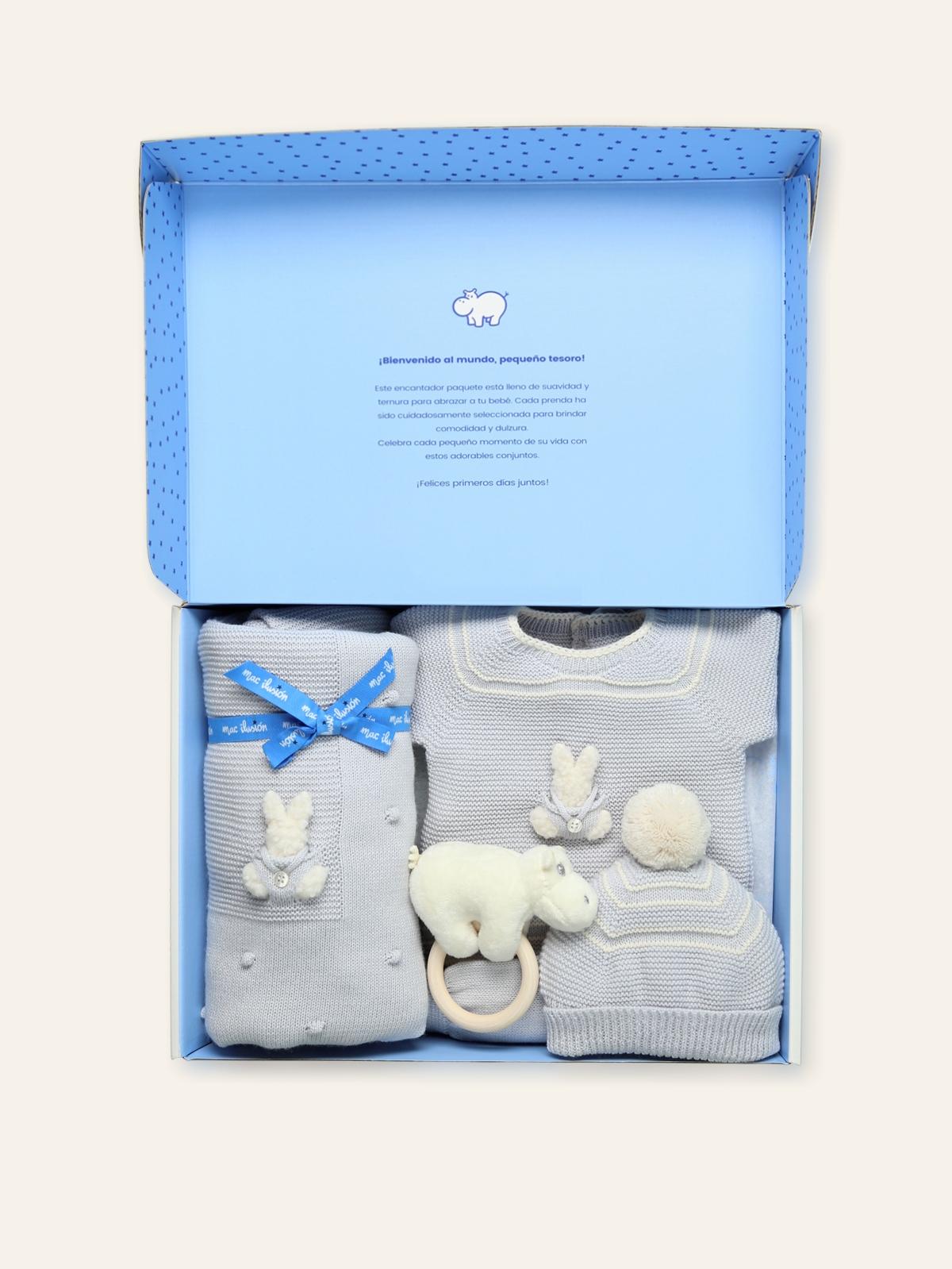 box neonato coperta coordinato cappello e giochino moonlight mac ilusion PACK4 MOONLIGHT MAC ILUSION KIDS