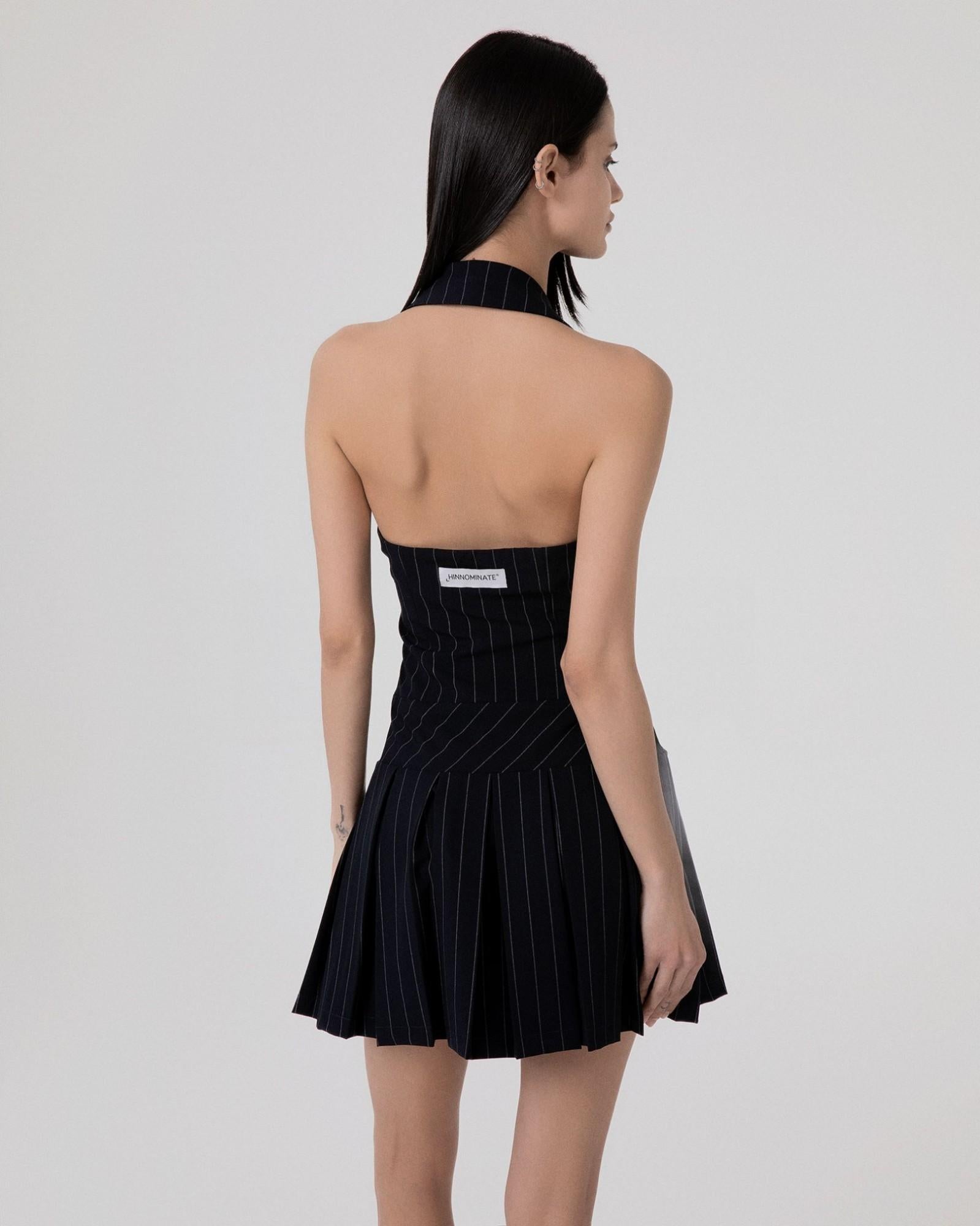 ABITO DONNA CORTO GESSATO CON COLLETTO A POLO BLU HINNOMINATE HMABW02575 BLU HINNOMINATE