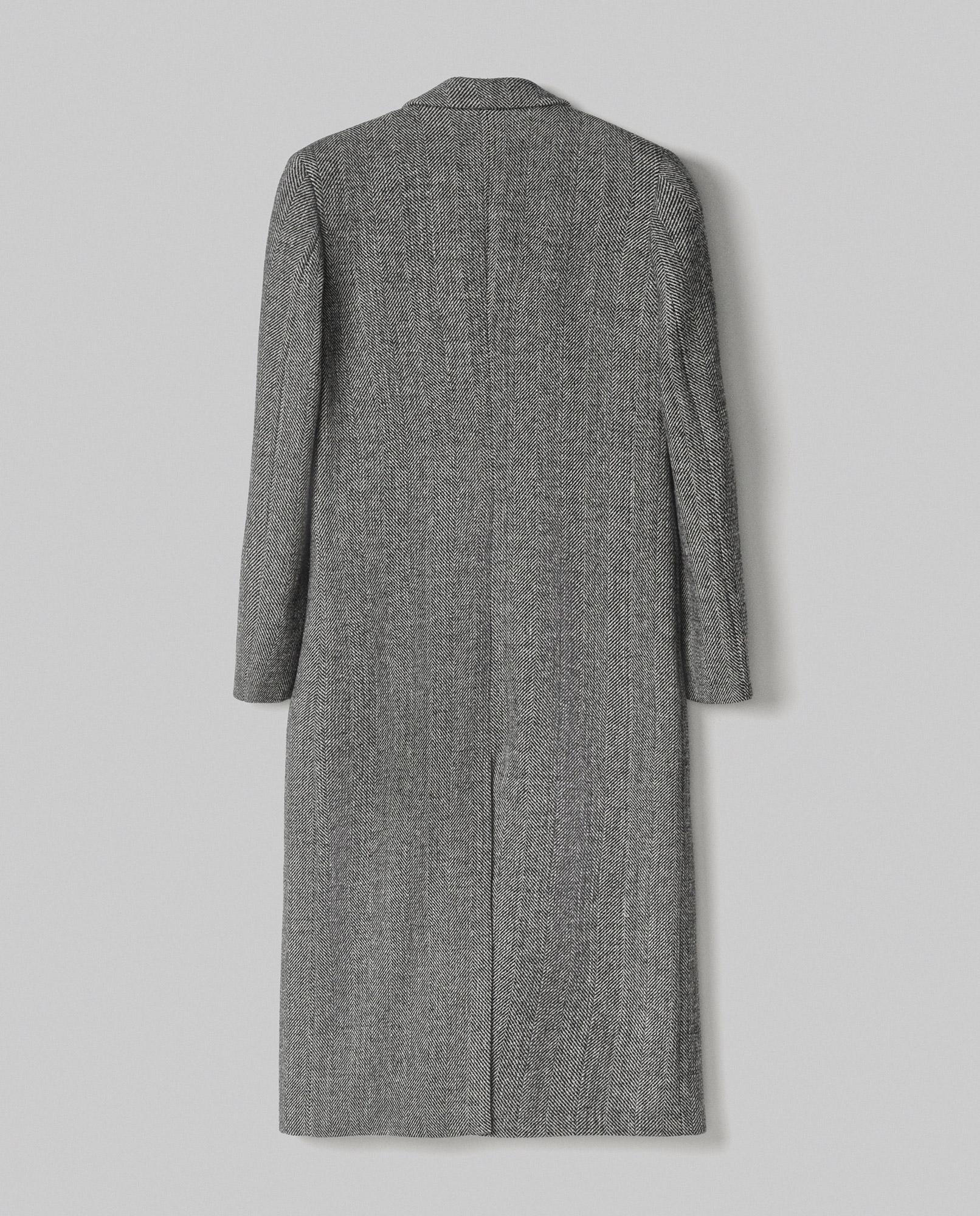 CAPPOTTO DONNA LUNGO SPIGATO MONOPETTO NERO HINNOMINATE HMABW02294 NERO HINNOMINATE