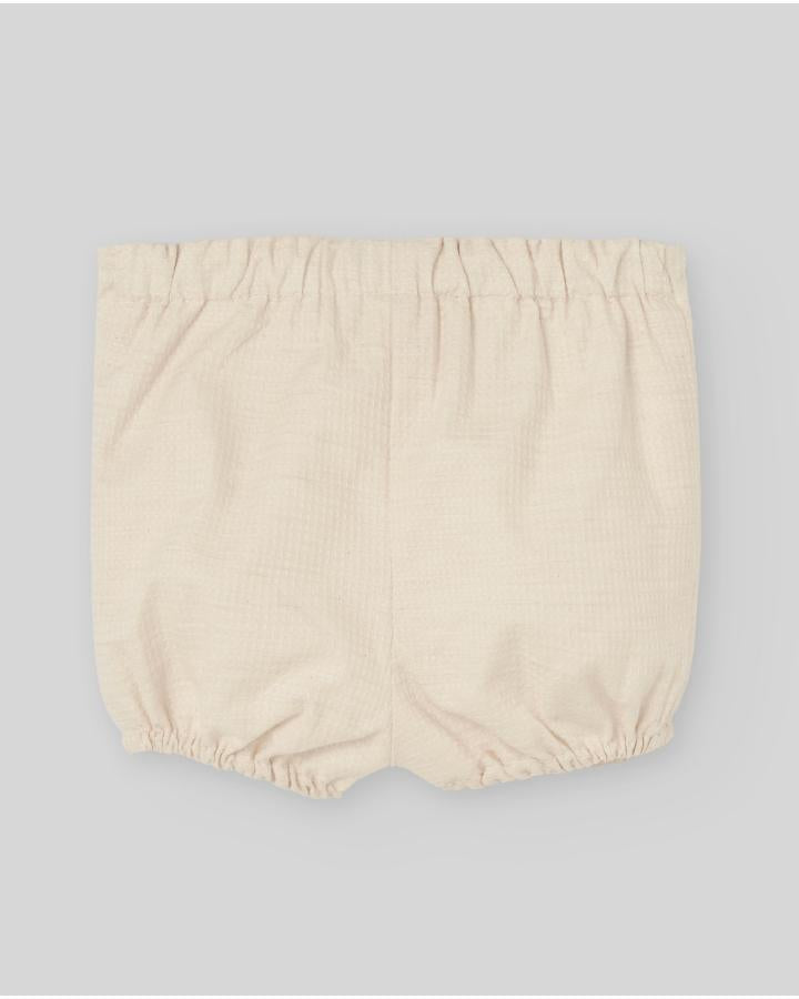 COORDINATO NEONATO CAMICIA E PANTALONCINO BEIGE PAZ RODRIGUEZ 106-153102 BEIGE PAZ RODRIGUEZ