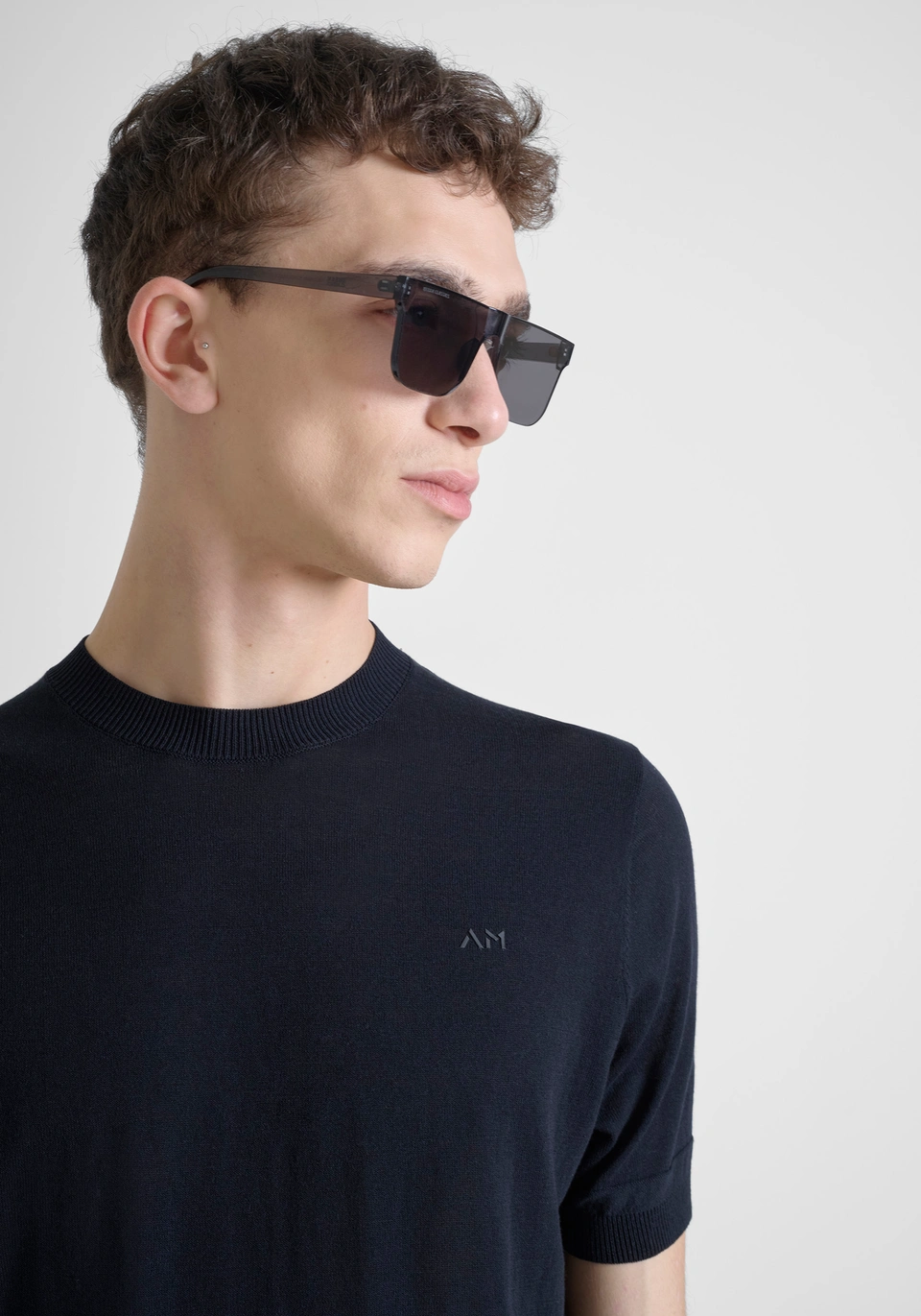 MAGLIA REGULAR FIT IN COTONE MMSW01512 NERO ANTONY MORATO