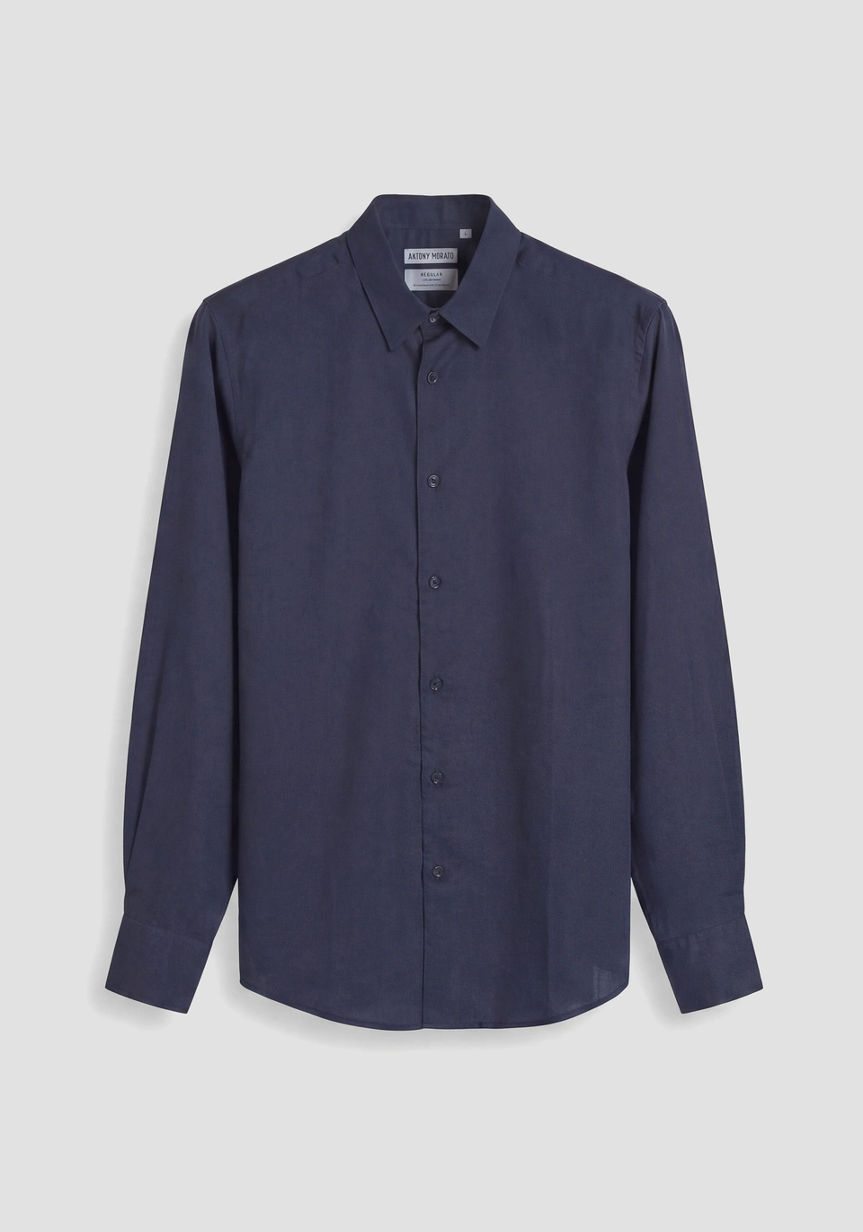 CAMICIA UOMO IN LINO REGULAR FIT blu antony morato MMSL00691 FA400094 BLU ANTONY MORATO