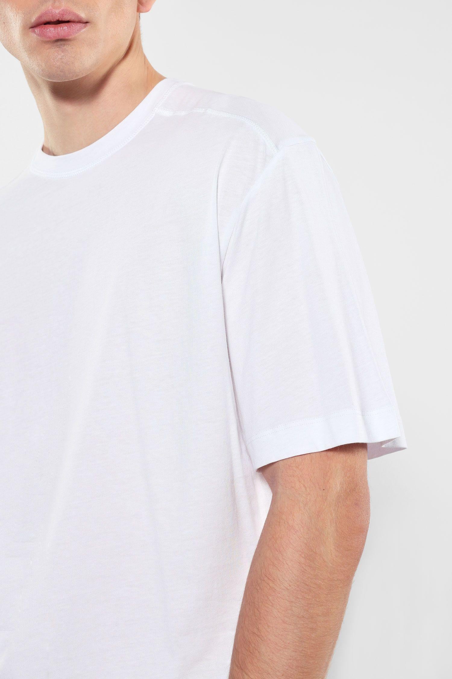T-shirt in puro cotone con dettaglio cuciture