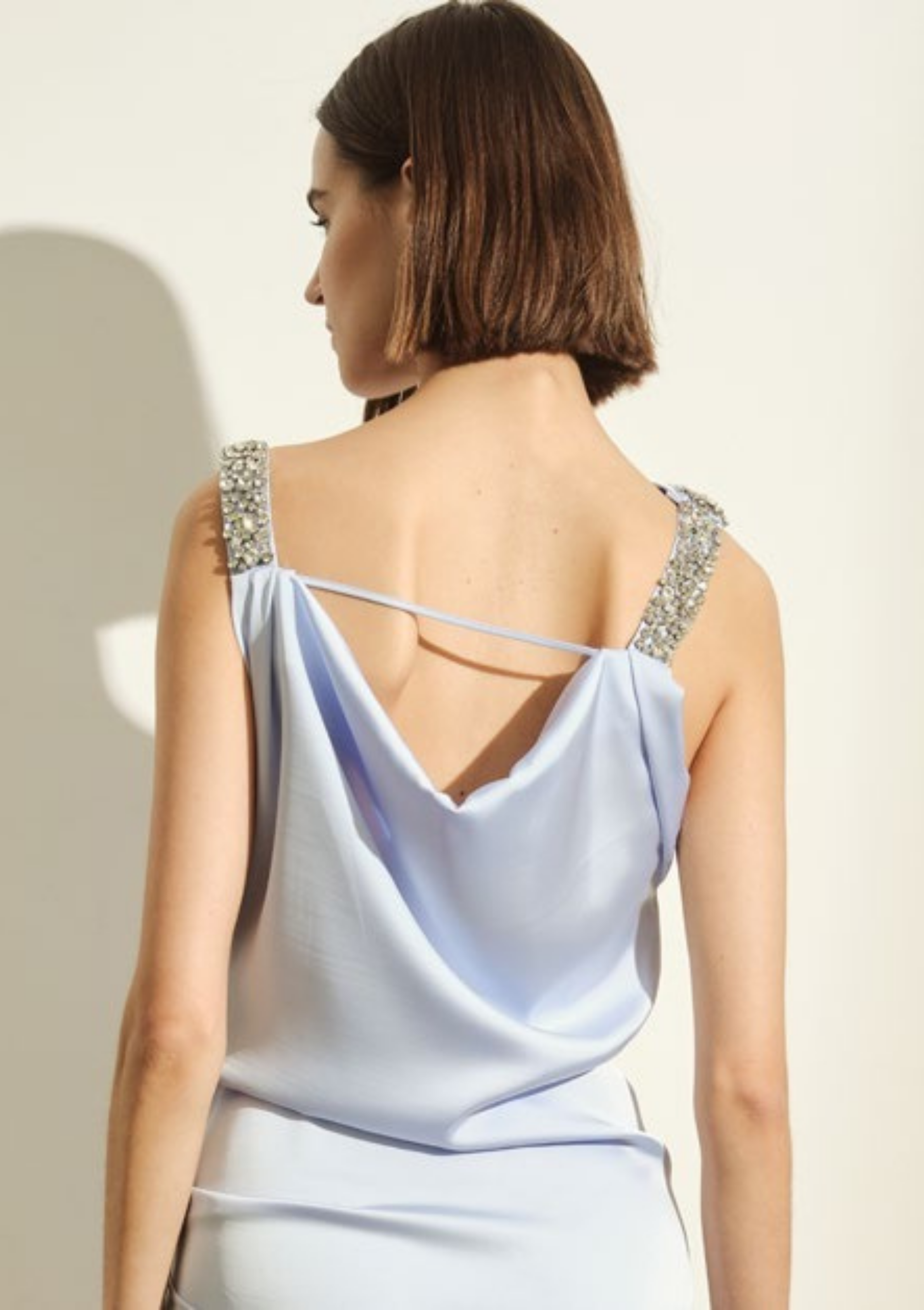 ABITO DONNA AGGRAPPATO CON APPLICAZIONI AZZURRO JIJIL AB242 AZZURRO JIJIL