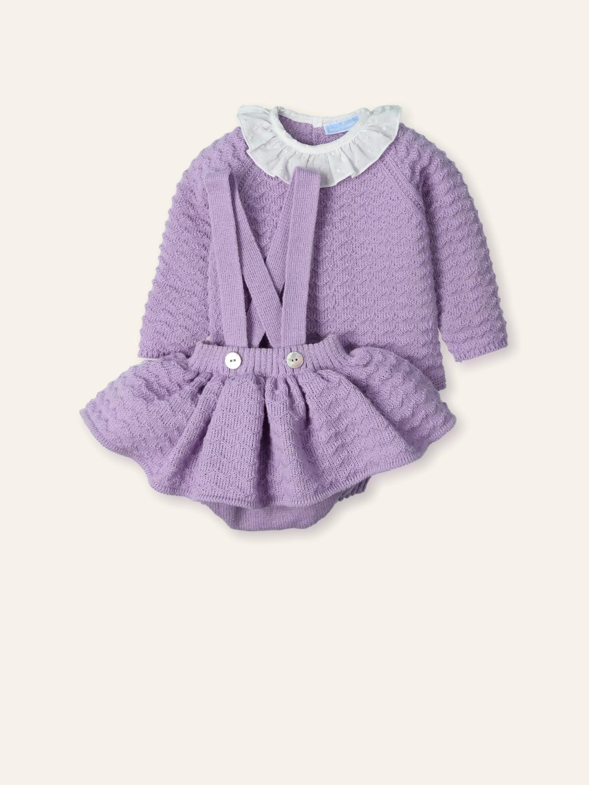 coordinato NEONATA LIBERTY PASTEL MAGLIONCINO CON CULOTTTE CON VOILANT PASTEL MAC ILUSION 9834 PASTEL MAC ILUSION KIDS