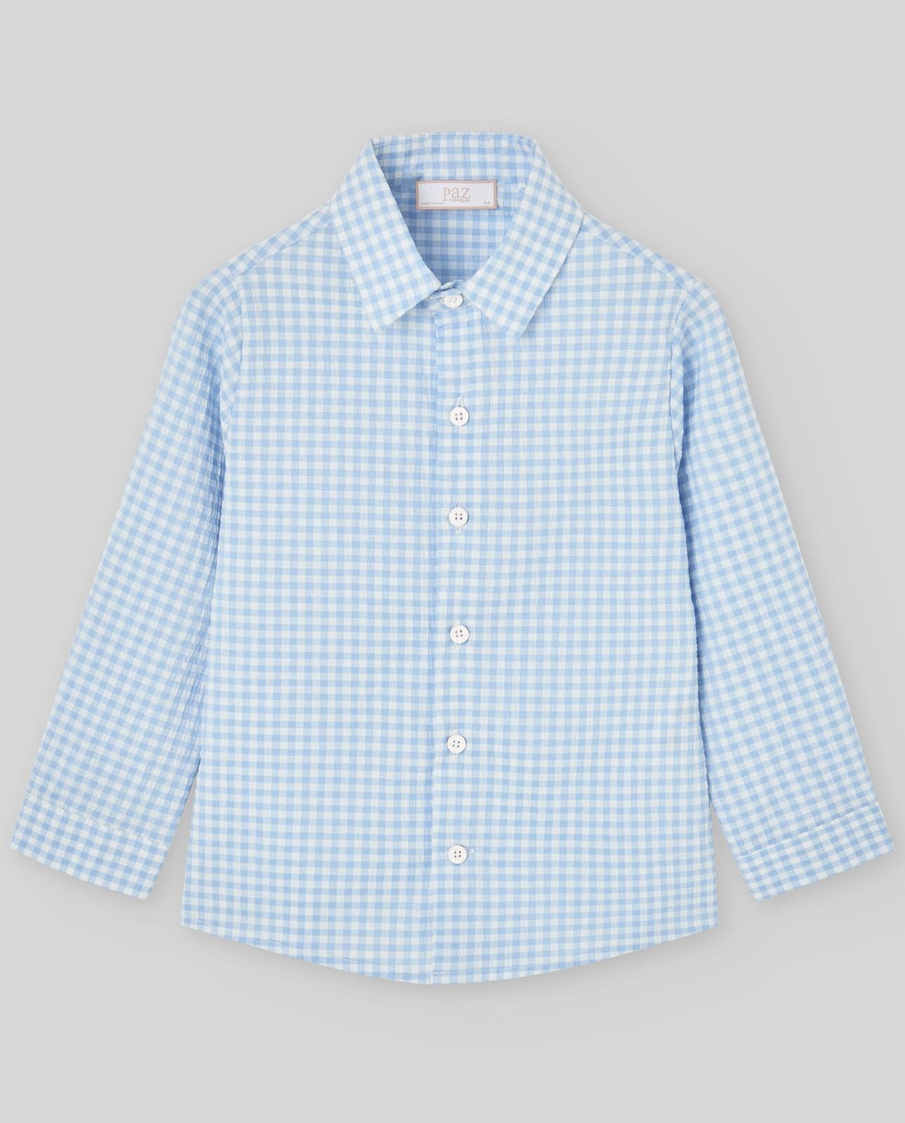 camicia NEONATO A QUADRI ANADE AZZURRO PAZ RODRIGUEZ 006-153661 AZZURRO PAZ RODRIGUEZ