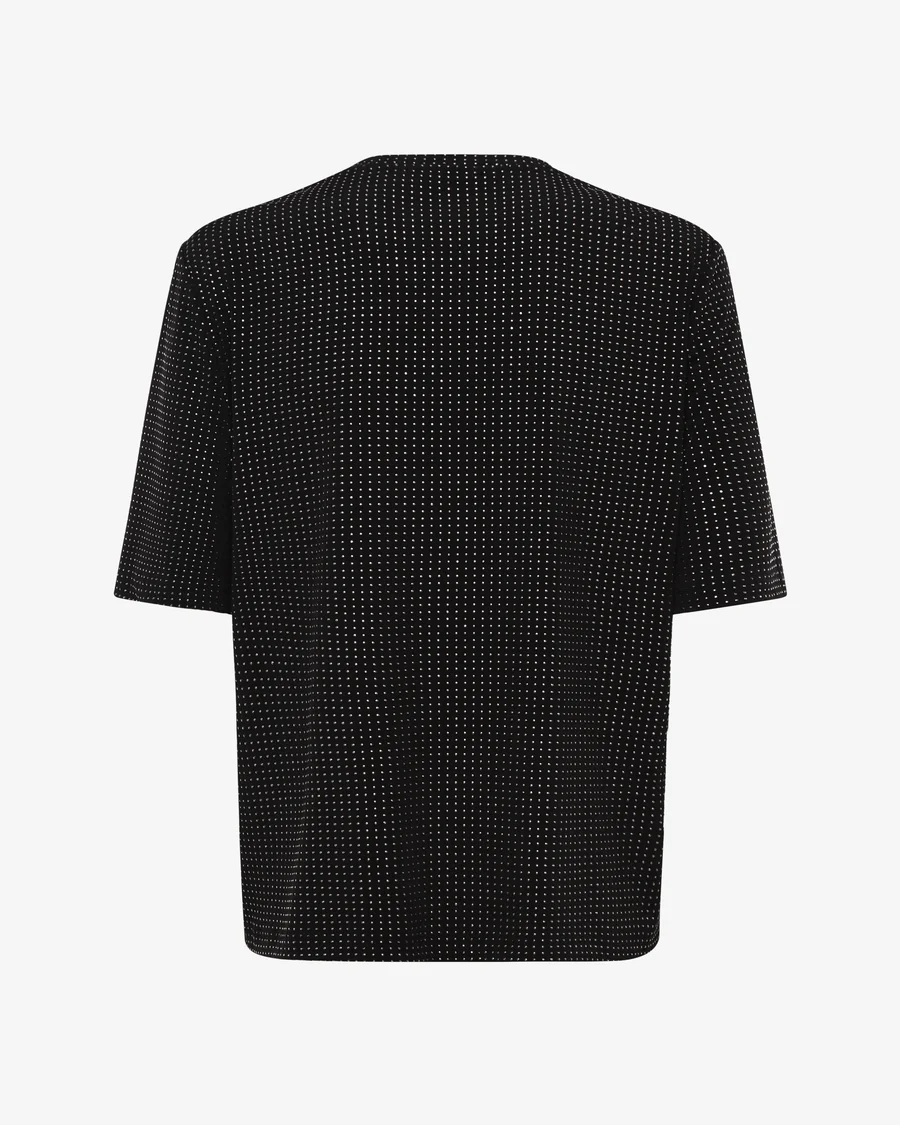t-shirt donna yves strass nero shiki SK2526023-EL UNICO SHIKI