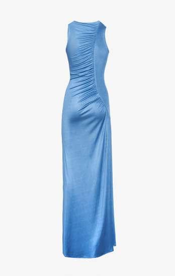 ABTO DONNA LUNGO CON AGGRAPPO AZZURRO SHIKI SK26014 AZZURRO SHIKI