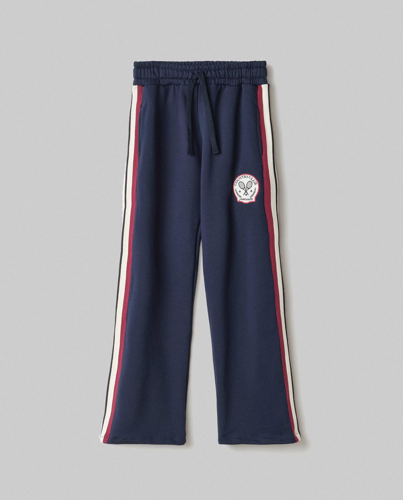 pantalone UOMO IN FELPA dritto con bande N MAGLIA BLU HINNOMINATE HMABM01411 UNICO HINNOMINATE