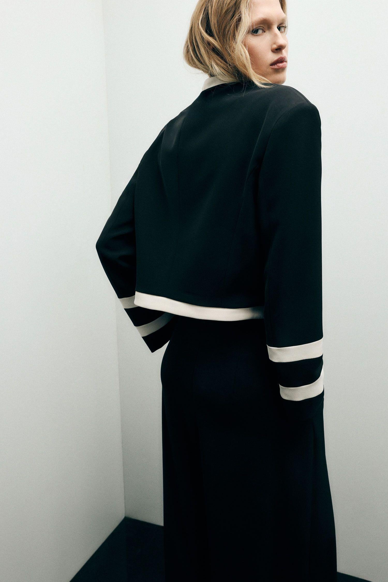 GIACCA DONNA CORTA CON BOTTONI ORO NERO-BIANCO IMPERIAL JBN8LKW NERO IMPERIAL