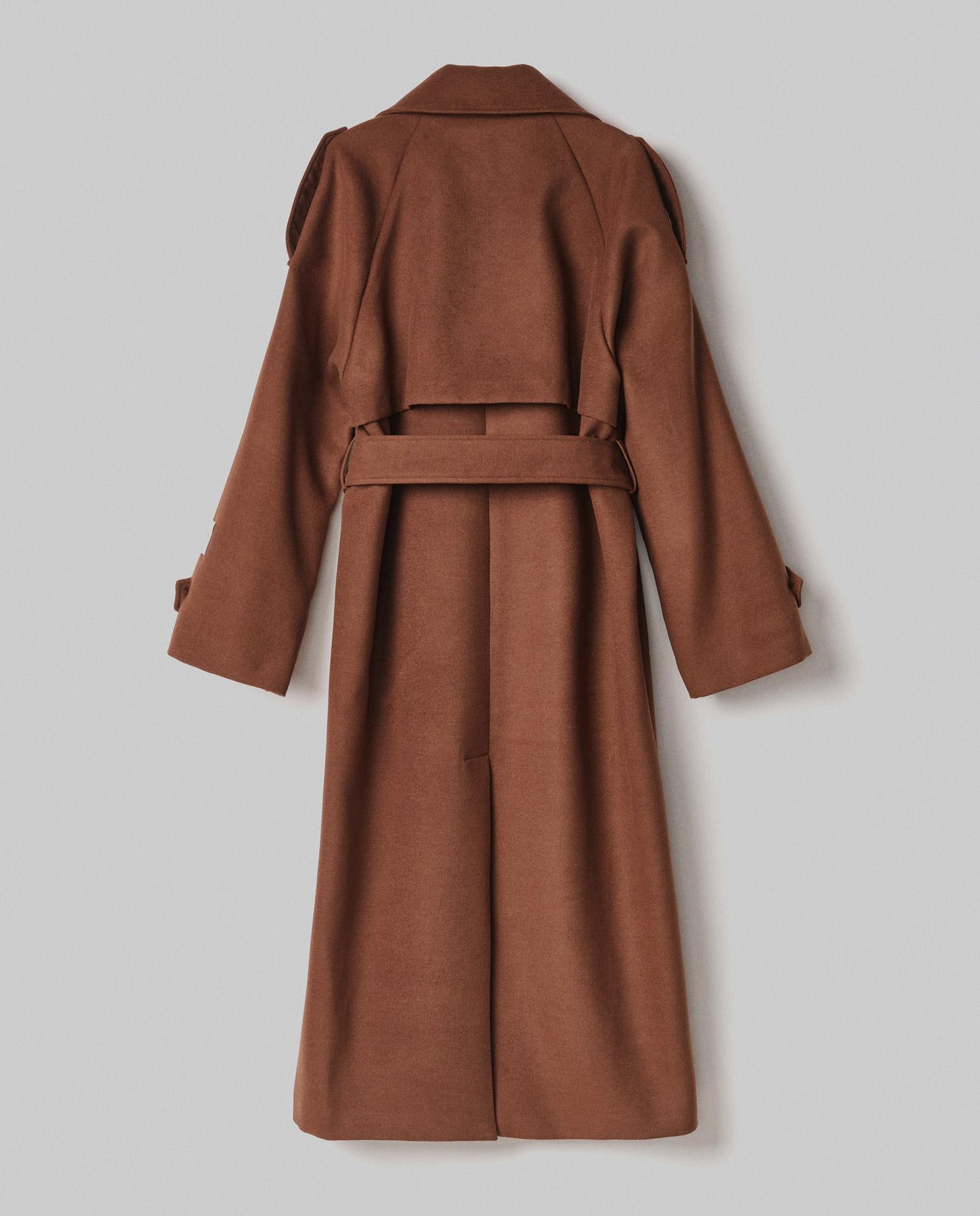 CAPPOTTO DONNA OVER MODELLO TRENCH MORO HINNOMINATE HAMBW02293 MORO HINNOMINATE