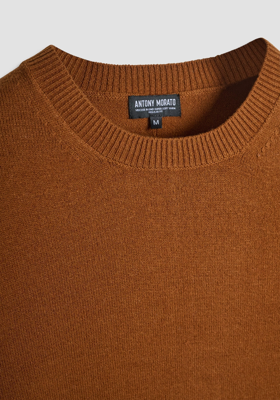 PULL UOMO REGULAR FIT IN VISCOSA TABACCO ANTONY MORATO MMSW01557-YA400145 TABACCO ANTONY MORATO