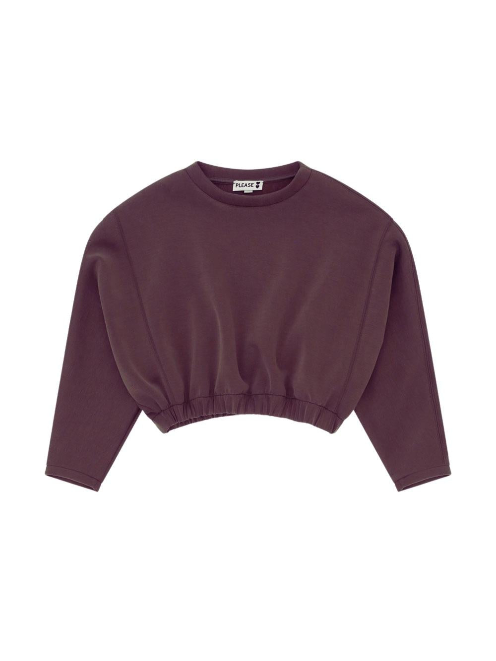 felpa LB08172G78 WINE BERRY PLEASE KIDS