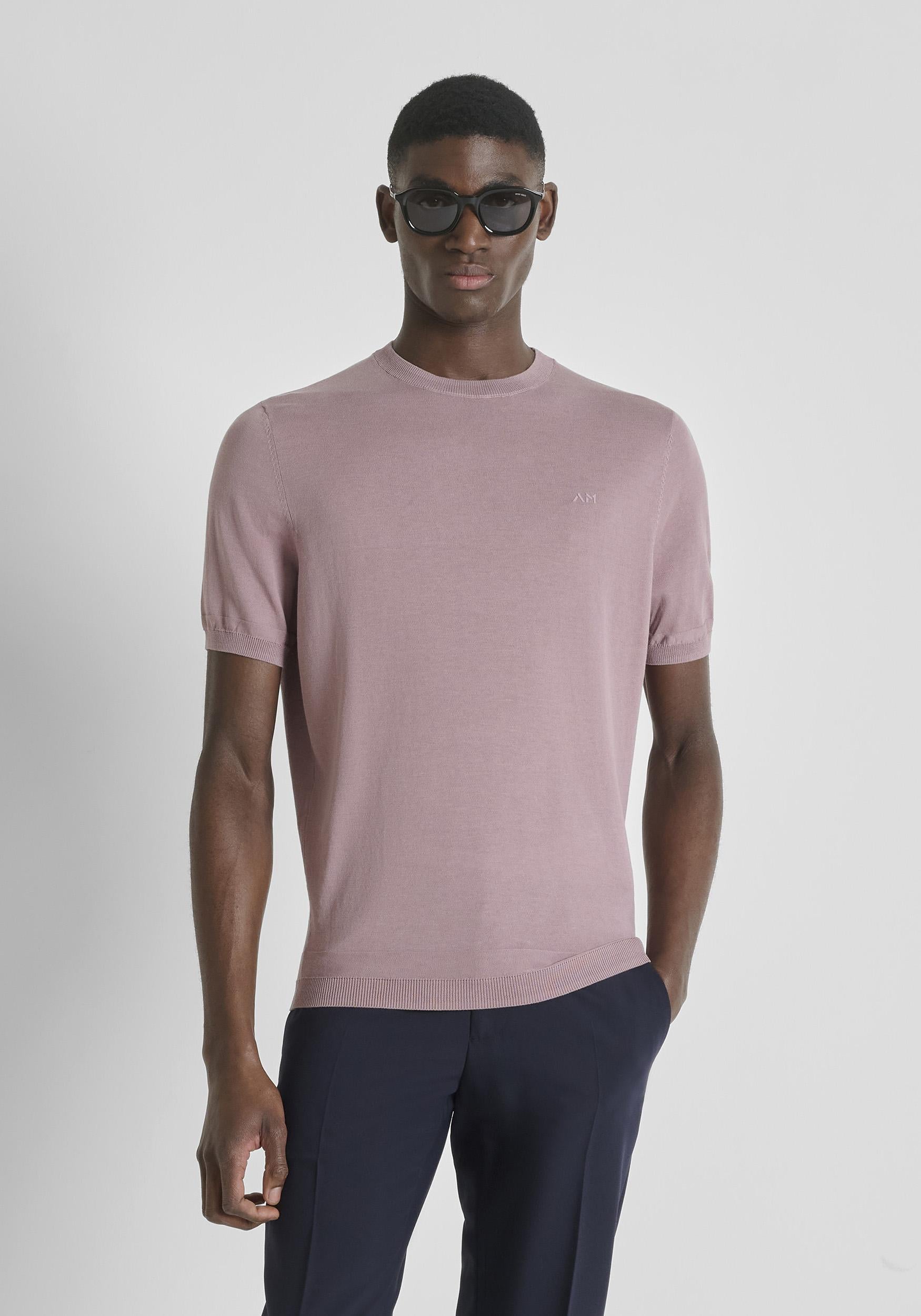 T-SHIRT UOMO IN MAGLIA GIROCOLLO CIPOLLA ANTONY MORATO MMSW01597 YA200076 CIPOLLA ANTONY MORATO