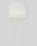 CUFFIA NEONATA CON PIZZO PANNA PAZ RODRIGUEZ 011-152836 PANNA PAZ RODRIGUEZ